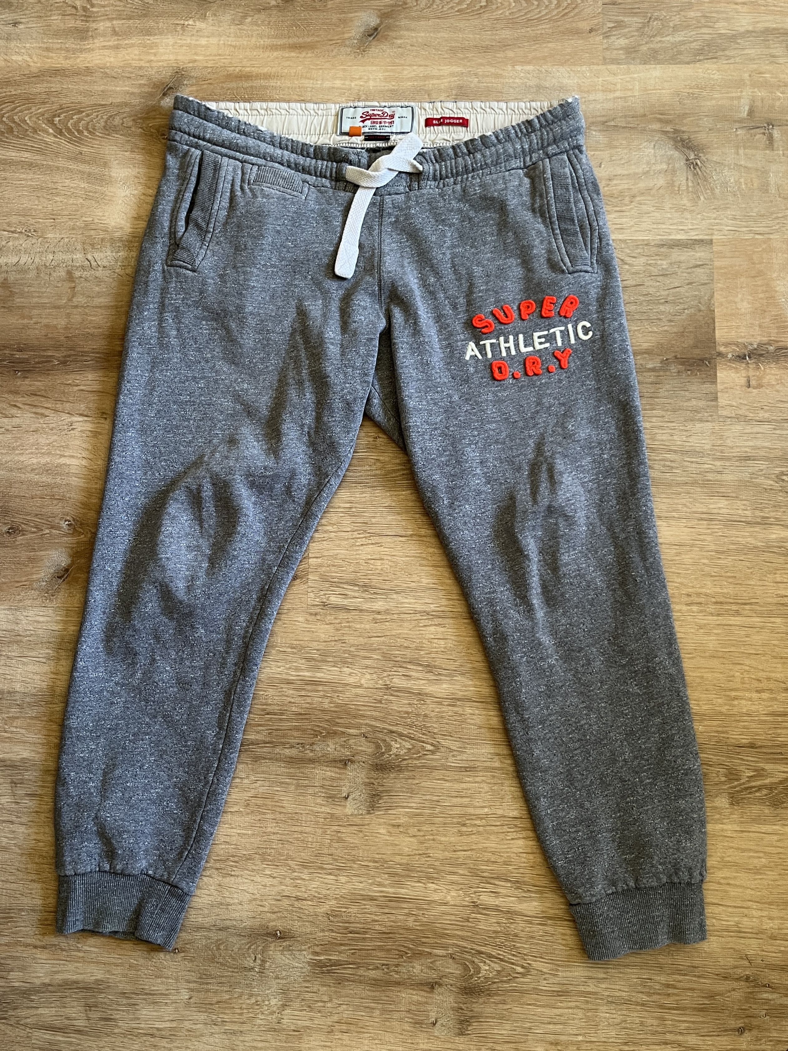 Superdry SUPERDRY Gray Distressed Sweatpants Joggers Mens Size Large Grailed