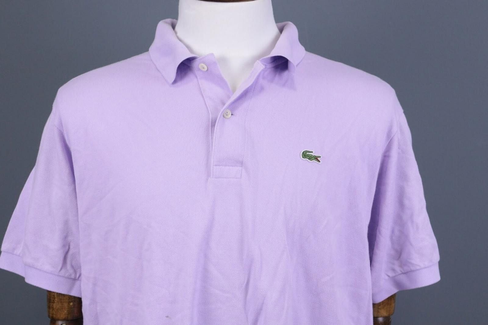 Lacoste Lacoste Purple Short Sleeve Polo Shirt Size 7/ US XXL Size US XXL / EU 58 / 5 - 2 Thumbnail