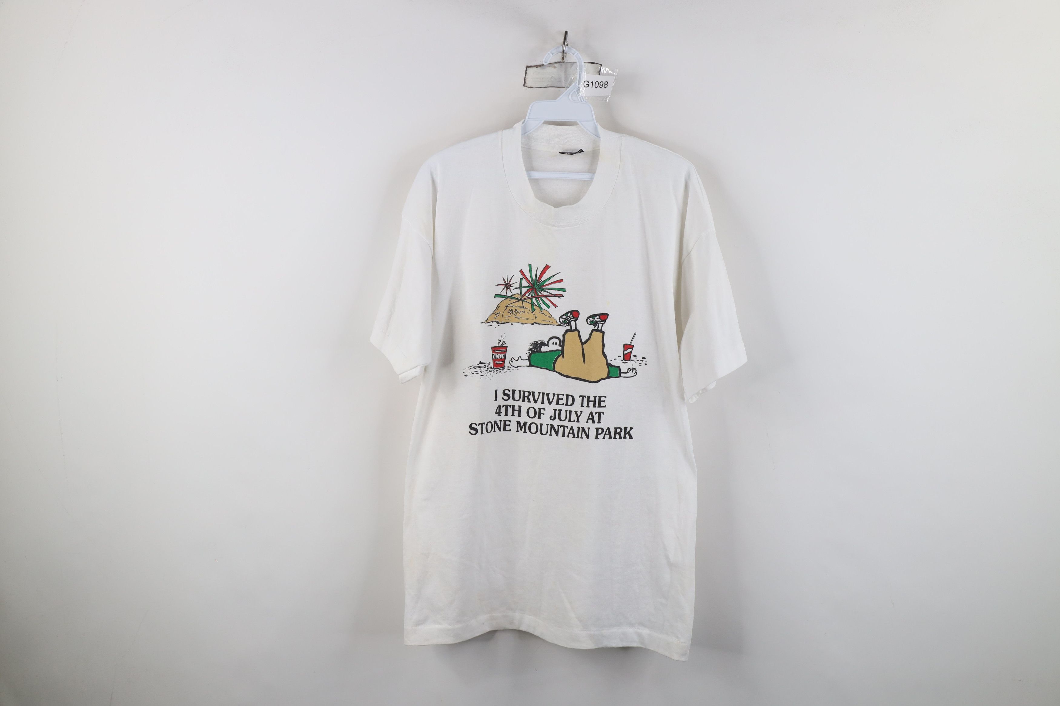 Vintage Vintage 80s 90s Mountain Park Utah Short Sleeve T-Shirt USA Size US XL / EU 56 / 4 - 1 Thumbnail