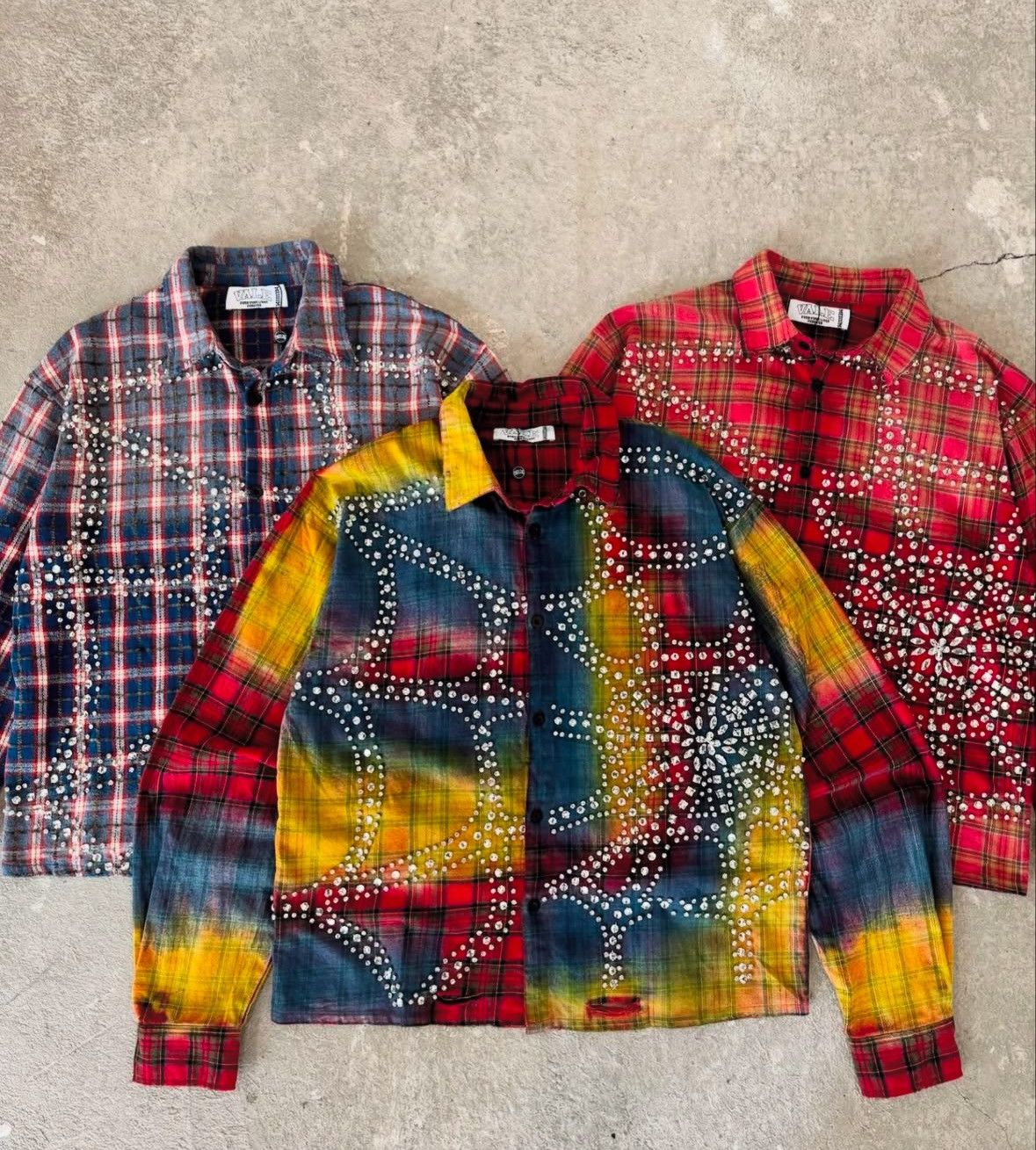 Vale Vale Tie die Spider Flannel Size US S / EU 44-46 / 1 - 3 Thumbnail