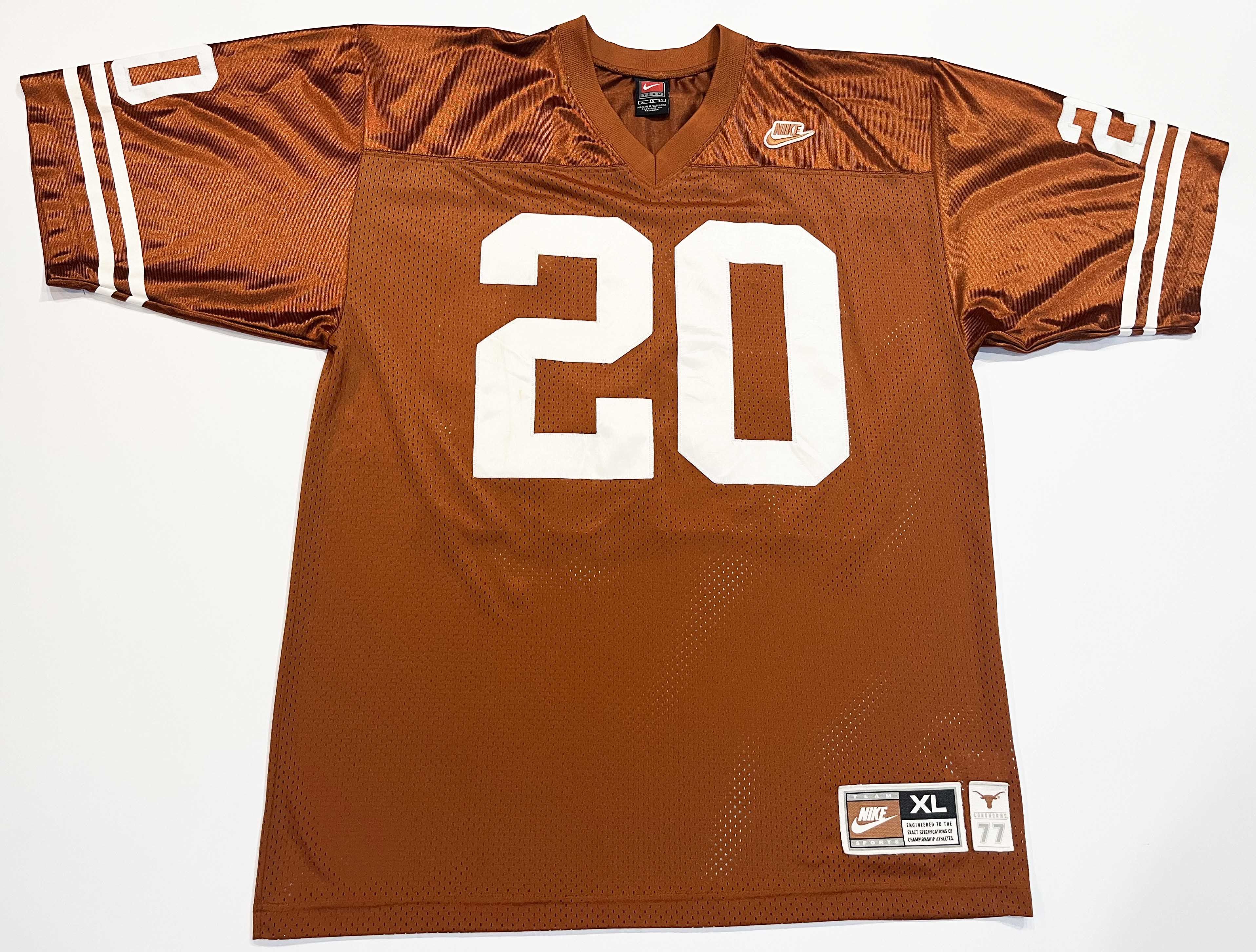NCAA × Nike Nike NCAA Texas Longhorns EARL CAMPBELL #20 Football Jersey Size US XL / EU 56 / 4 - 1 Thumbnail