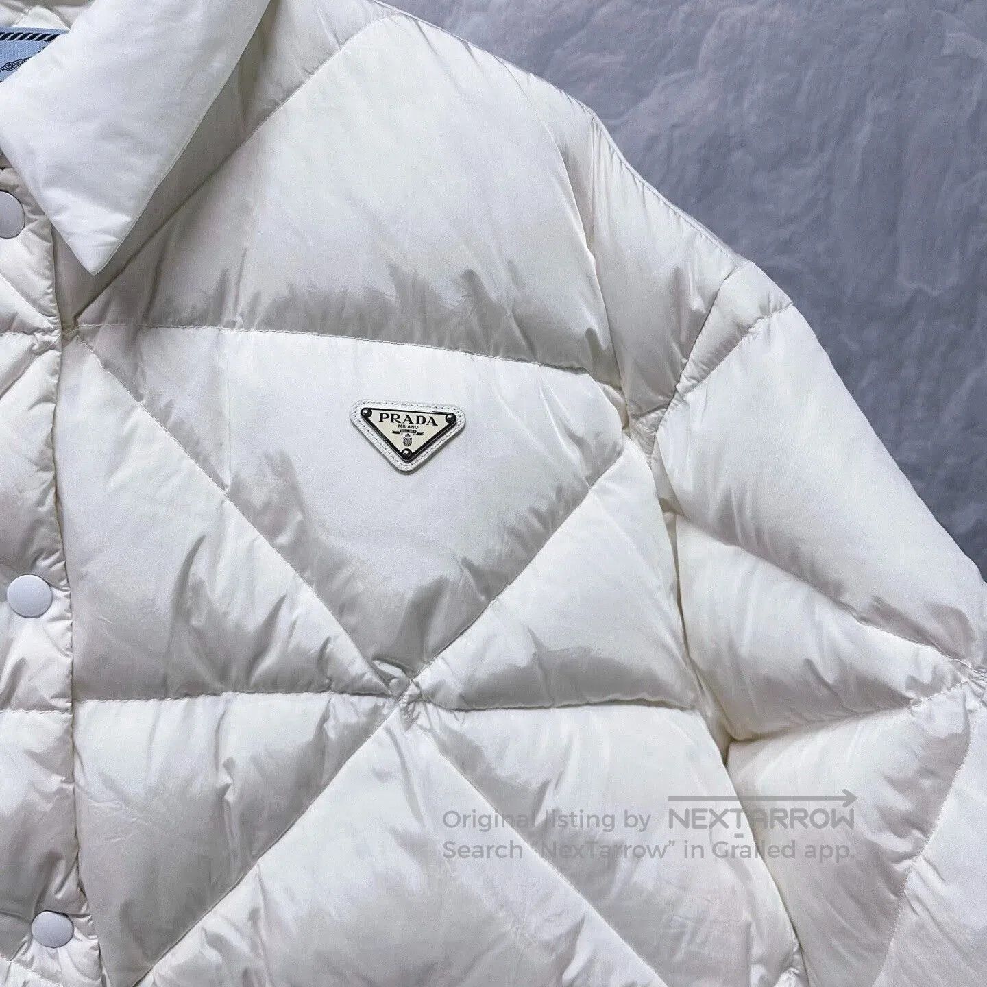 Prada prada quilted puffer jacket with logo. Size M / US 6-8 / IT 42-44 - 3 Thumbnail