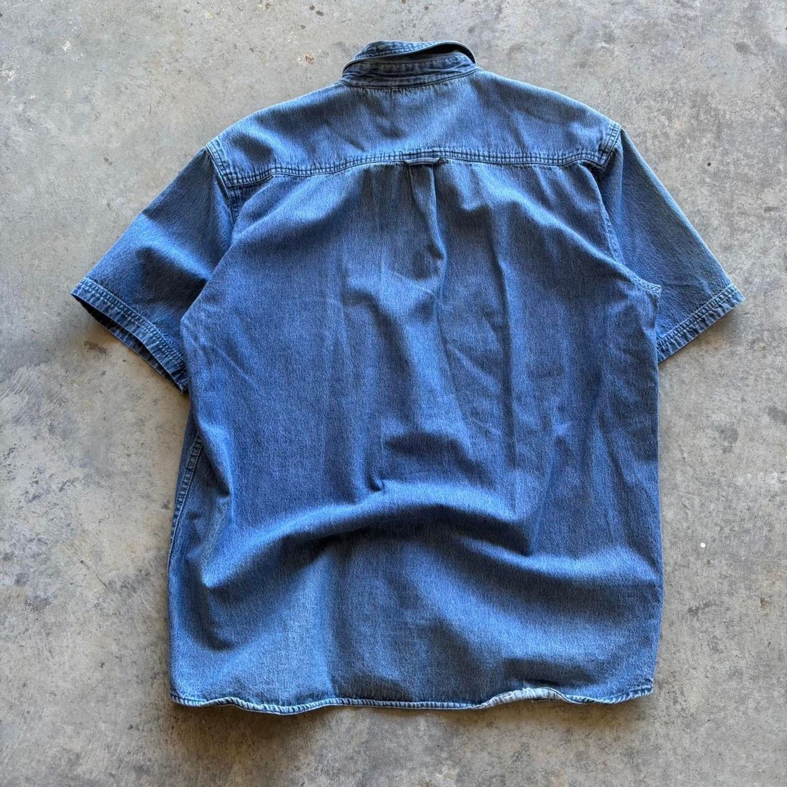 Carhartt × Carhartt Wip × Vintage 90s Denim Button Up Shirt Size US XL / EU 56 / 4 - 5 Thumbnail