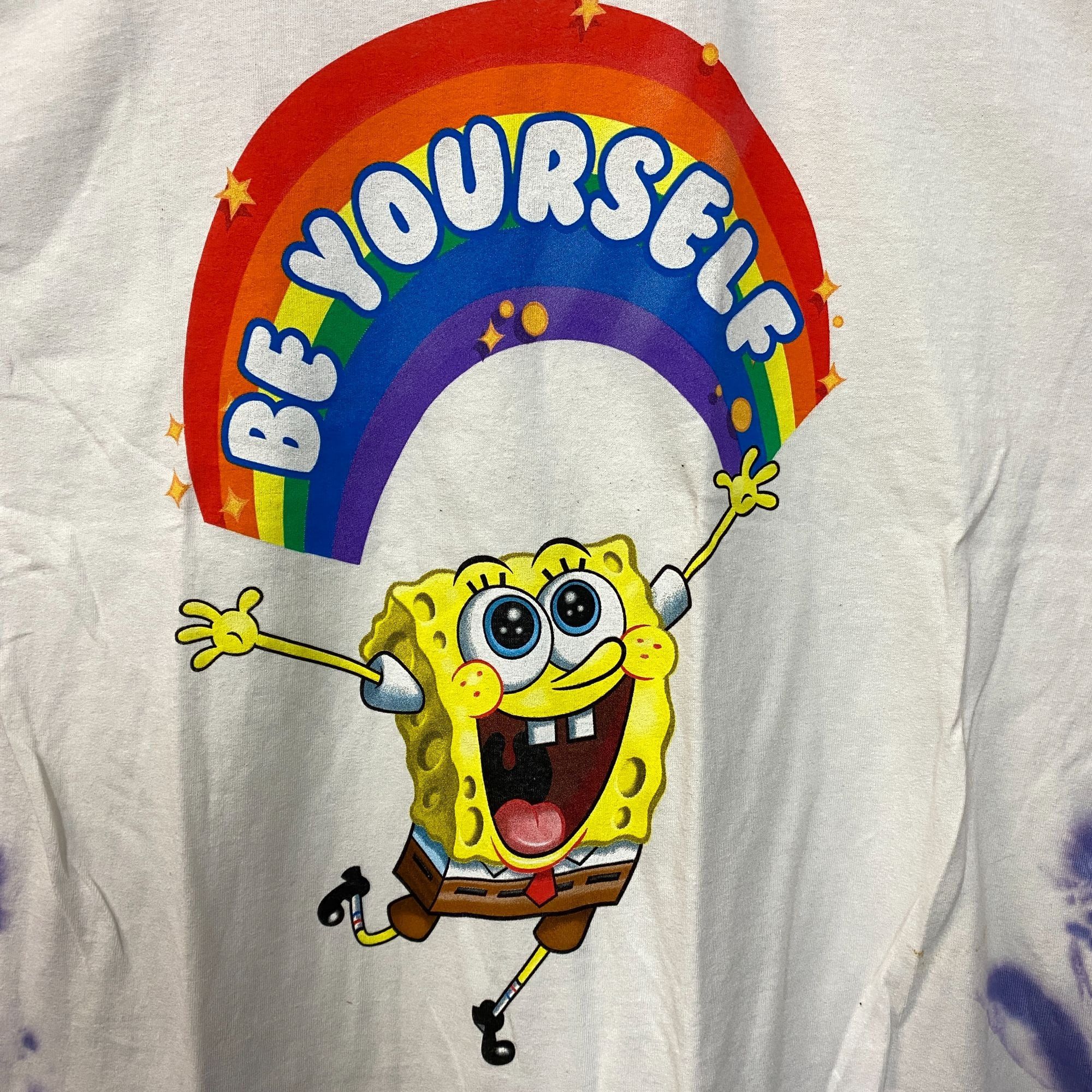 Nickelodeon SpongeBob SquarePants Be Yourself Nickelodeon Tie Dye Tee L Size US L / EU 52-54 / 3 - 2 Thumbnail