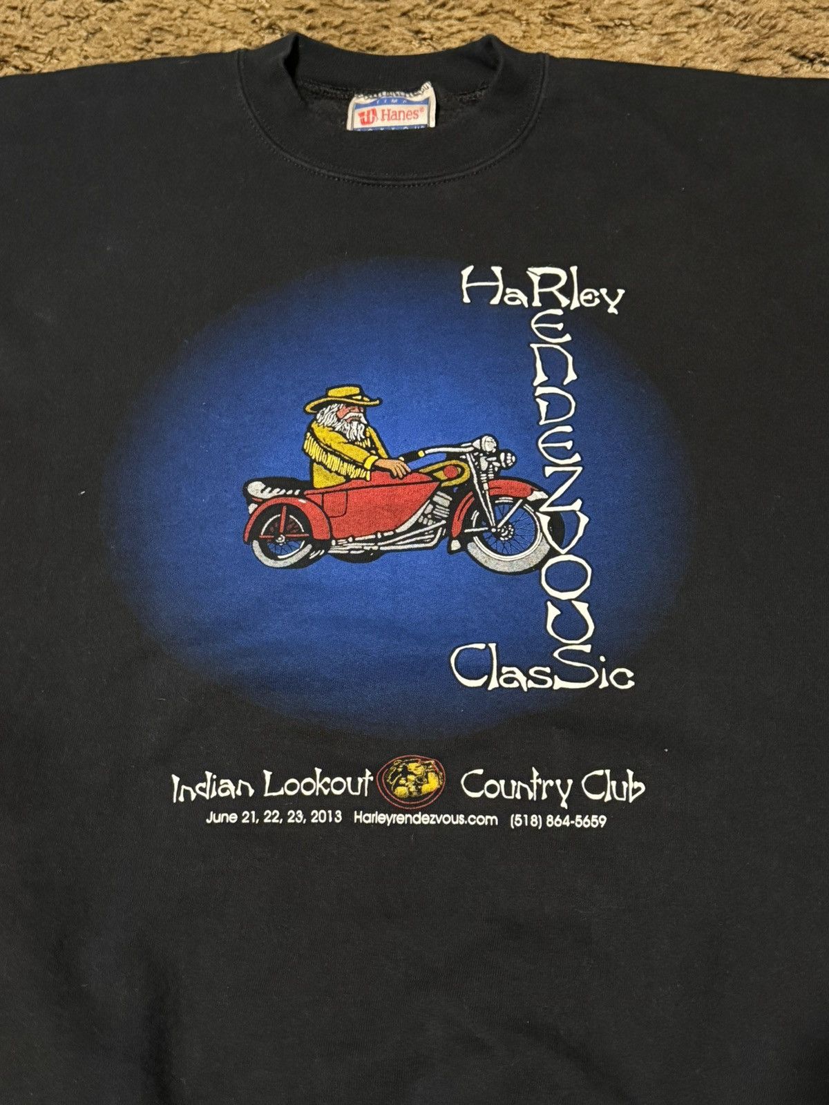 Harley Davidson Harley Davidson Rendezvous Classic Crewneck XLarge Size US XL / EU 56 / 4 - 2 Thumbnail