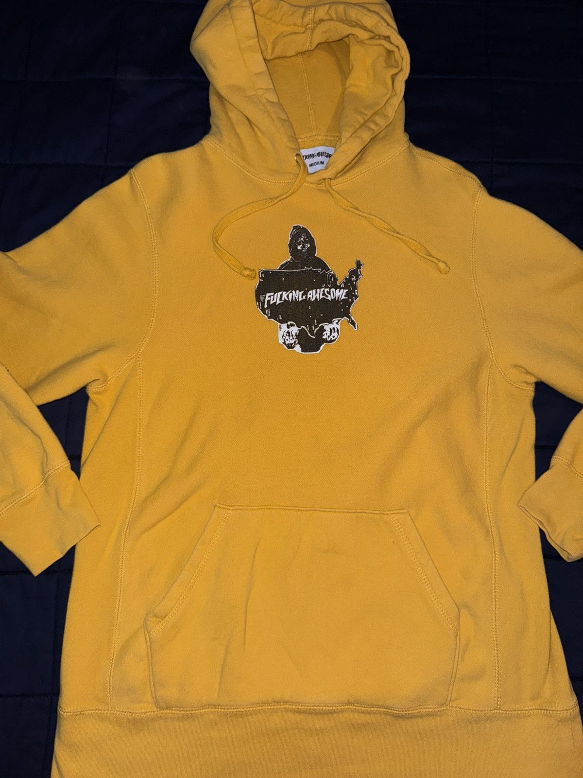 Fucking Awesome Yellow Fucking Awesome Hoodie Size US M / EU 48-50 / 2 - 2 Thumbnail