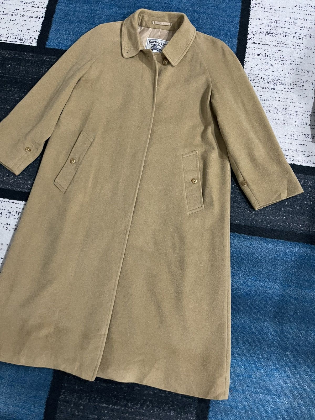 Burberry × Vintage Vintage Burberrys Wool Long Jacket Size US L / EU 52-54 / 3 - 3 Thumbnail