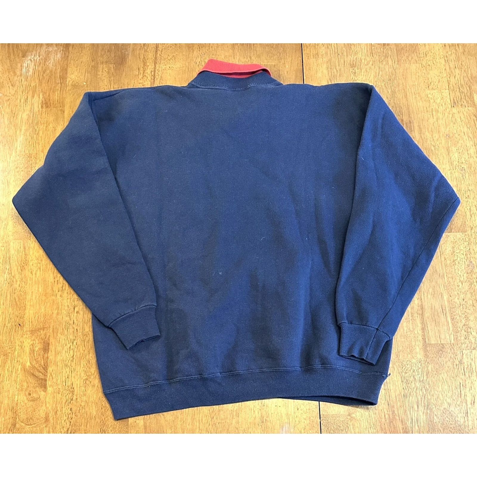 Vintage VINTAGE Gopher Sport Collared Sweatshirt XL Women Blue 90s Bear Graphic Print Lighthouse Size XL / US 12-14 / IT 48-50 - 2 Thumbnail