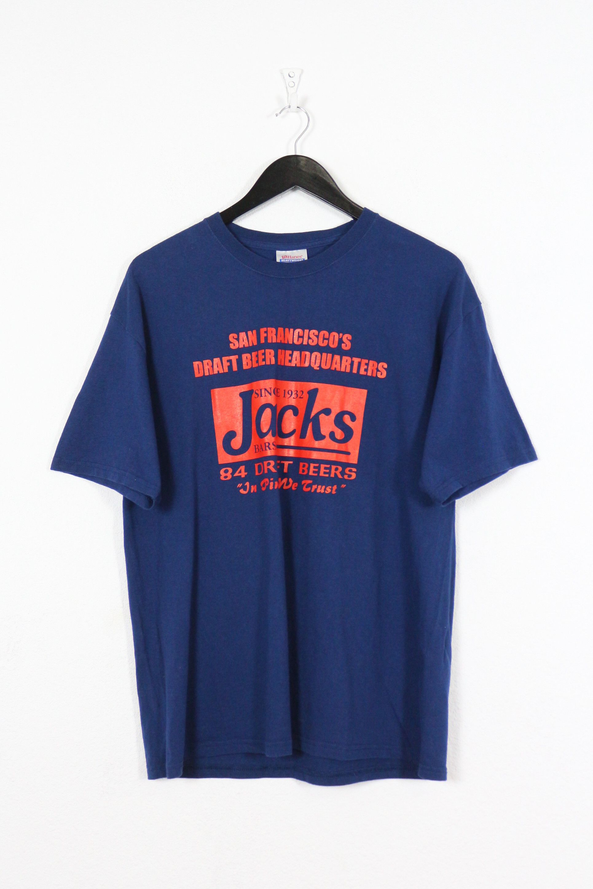 Budweiser × Vintage Vintage Jacks Draft Beer Graphic Tee Tshirt 90s Size US L / EU 52-54 / 3 - 1 Thumbnail