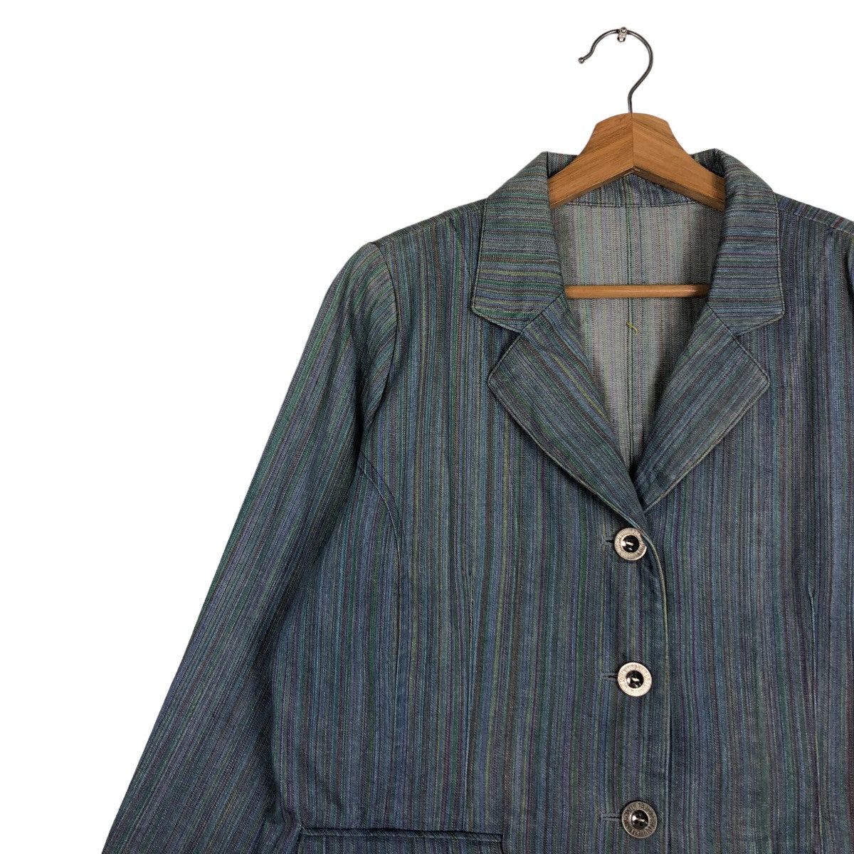 Japanese Brand 🔥Vintage Hickory Chore Jacket Military Style Issey Miyake Size US L / EU 52-54 / 3 - 7 Thumbnail