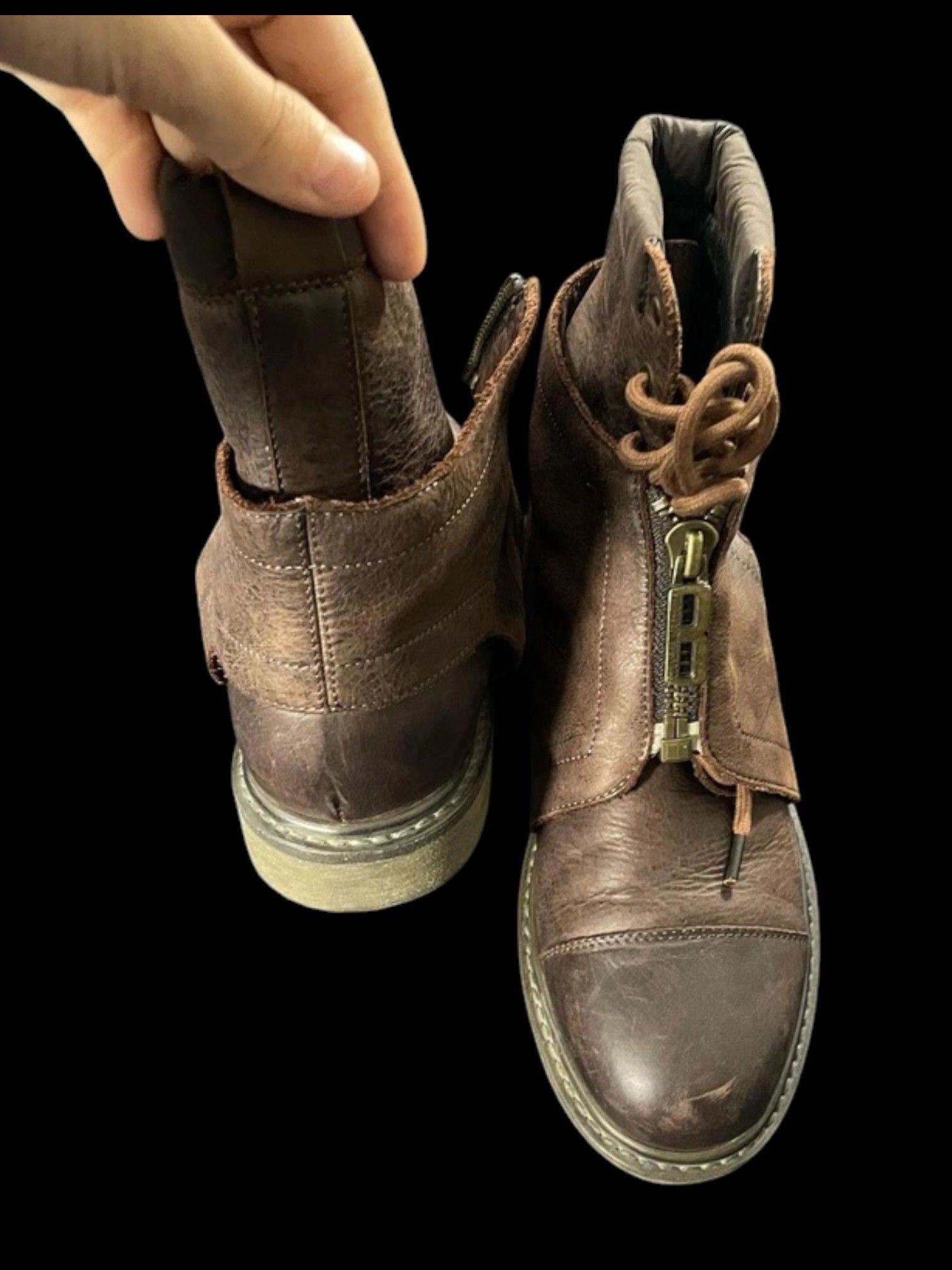 Dirk Bikkembergs Dirk Bikkembergs Double Layer Leather Combat Boots Size US 8 / IT 38 - 5 Thumbnail
