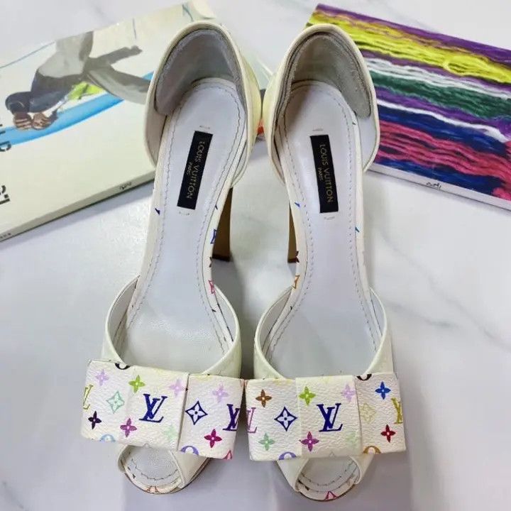 Louis Vuitton Louis Vuitton Colorful High Heeled Sandals for Women 0079 Size US 6 / IT 36 - 1 Thumbnail