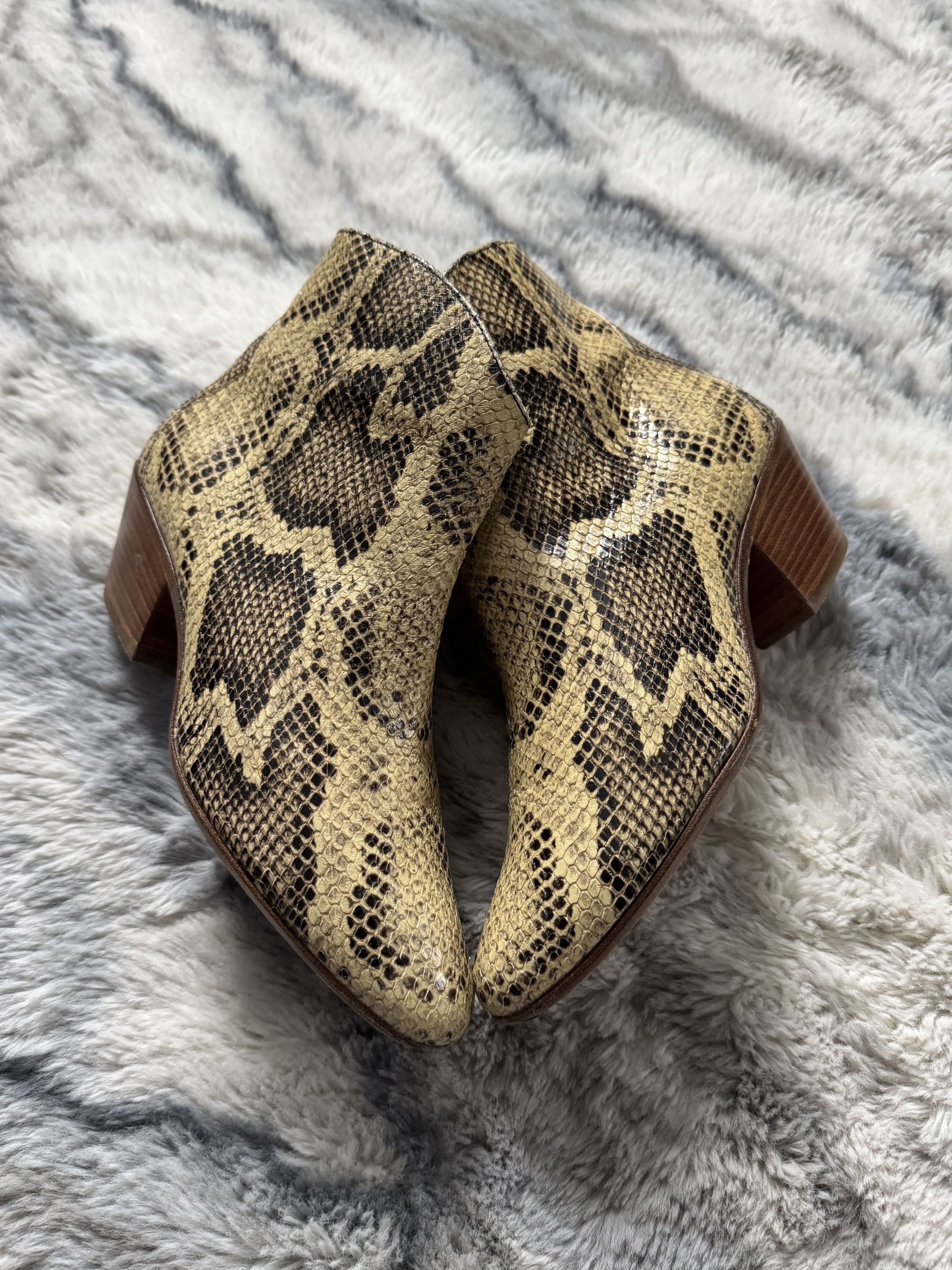 Isabel Marant ISABEL MARANT Dacken Snake Print Leather Cowboy Boots Size US 6 / IT 36 - 3 Thumbnail