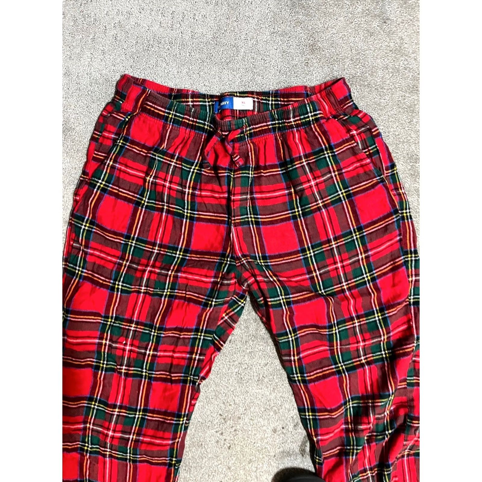 Old Navy Old Navy Red Plaid Pajama Pants XL Tall Men's Pajama Pants Size 40" / US 18 - 2 Thumbnail