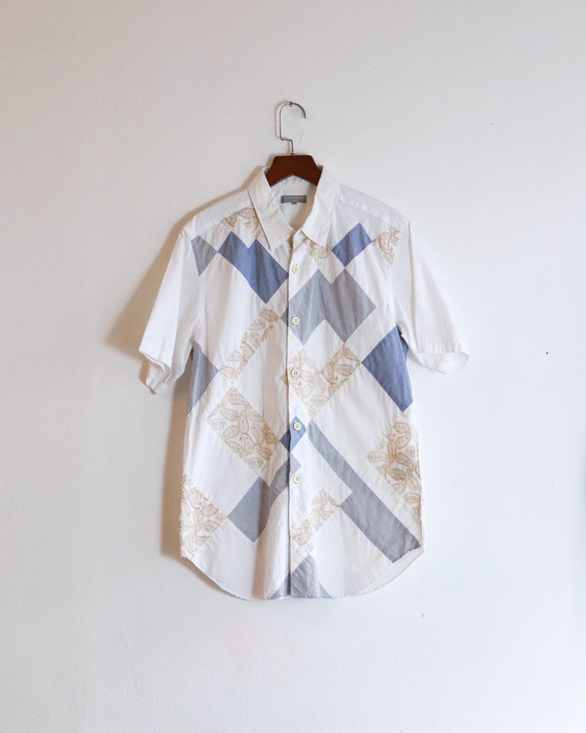 Comme des Garcons × Comme des Garcons Homme × Japanese Brand Comme Des Garcons Homme Short Sleeves Shirt Size US M / EU 48-50 / 2 - 1 Thumbnail