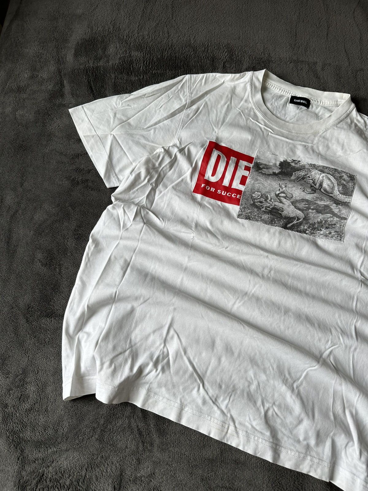 Diesel × Vintage Vintage Diesel Tee Shirt Big Logo Japan Style Size US M / EU 48-50 / 2 - 3 Thumbnail