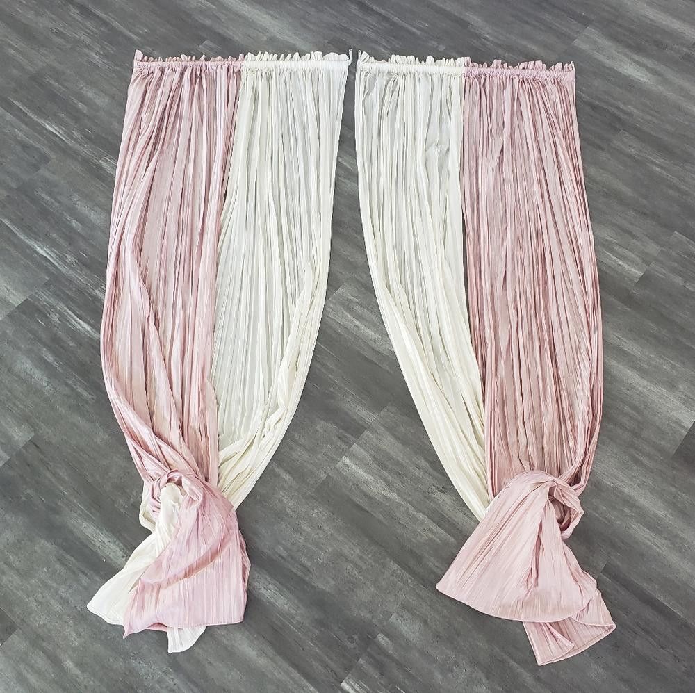 JCPenney Pink White | JCPENNEY | Vintage Curtain 8 Bundle Size ONE SIZE - 2 Thumbnail