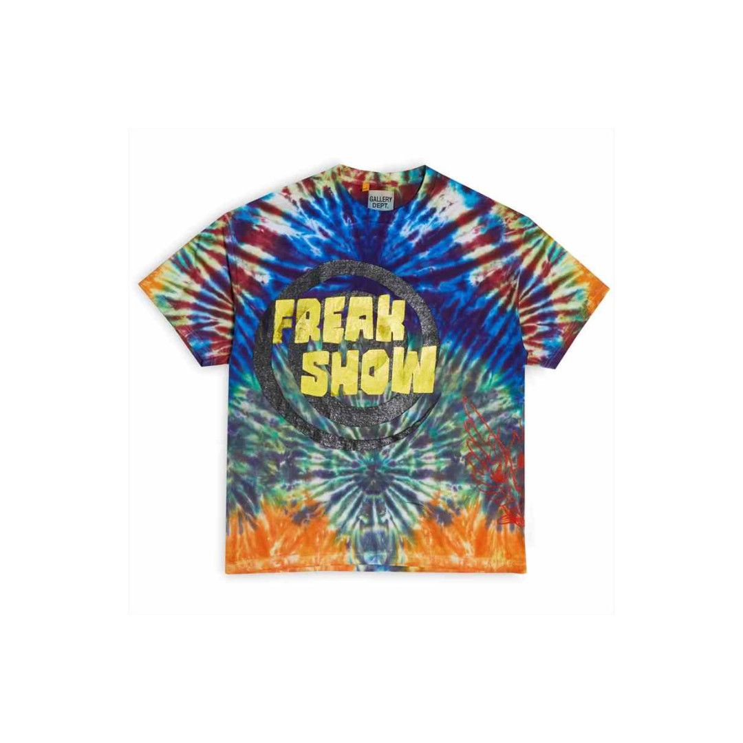 Gallery Dept. o1gr1nt0526 Freak Show Tie Dye T-Shirt in Multicolor Size US XS / EU 42 / 0 - 1 Thumbnail