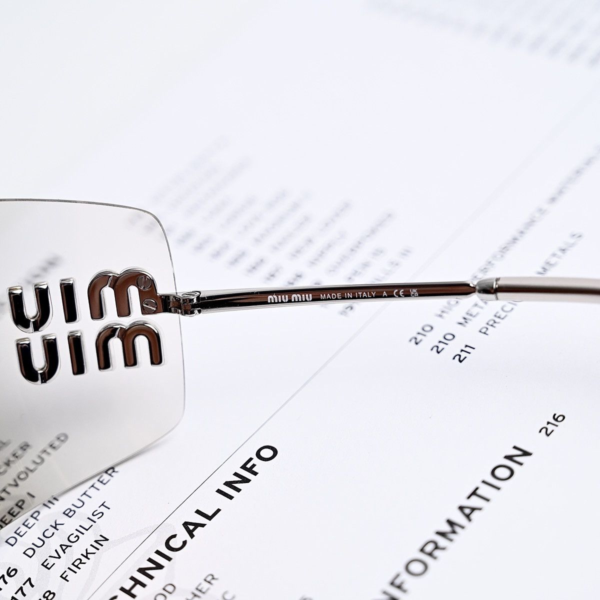 Miu Miu MIU MIU 0MU 54YS SUNGLASSES Size ONE SIZE - 8 Thumbnail