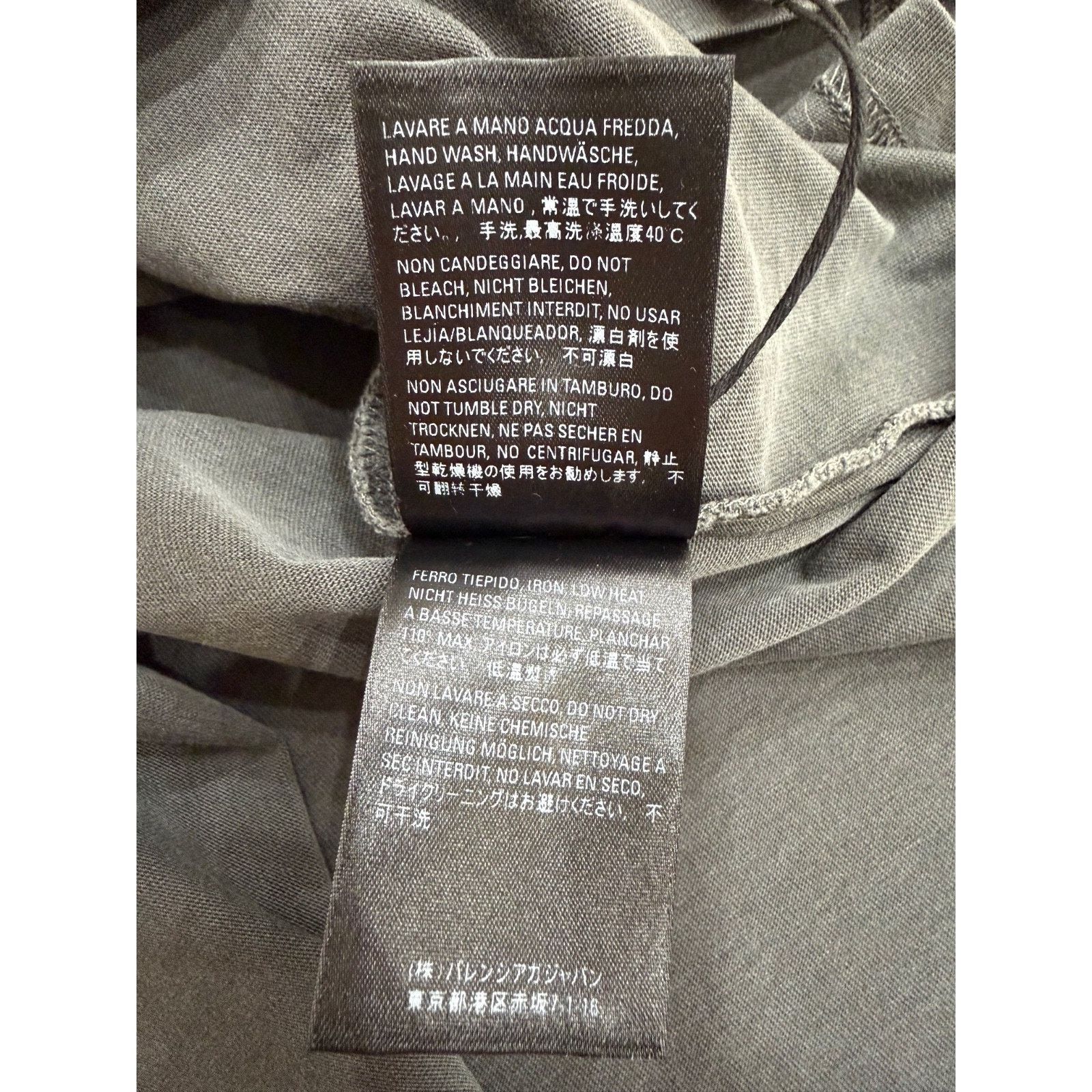 Balenciaga Balenciaga Archetype 2017 Dark Grey Logo Short Sleeve Tee M Size M / US 6-8 / IT 42-44 - 19 Thumbnail