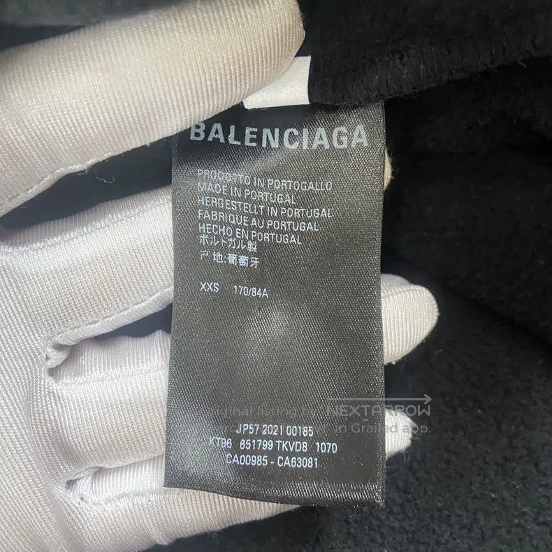 Balenciaga Balenciaga Black NASA Logo Sweatshirt Size US XXS / EU 40 - 5 Thumbnail