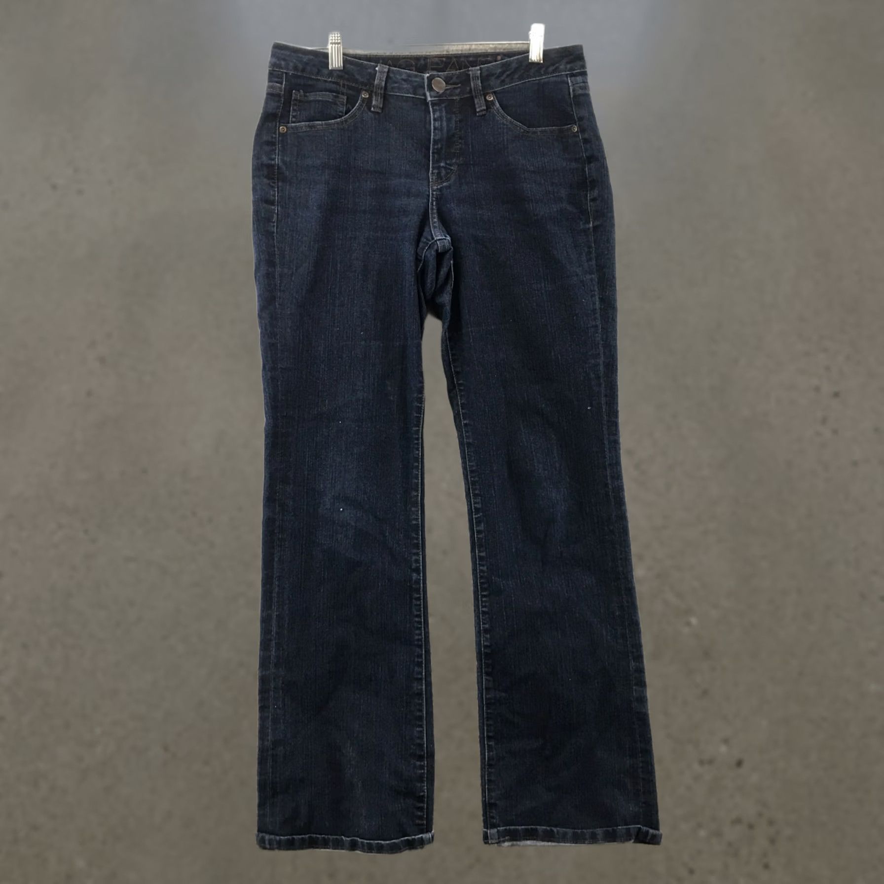 AG Jeans Jag Jeans Low Rise Bootcut Jeans Womens 10 Blue Denim Dark Wash Zip Fly Cotton Blend Size 32" / US 10 / IT 46 - 1 Thumbnail