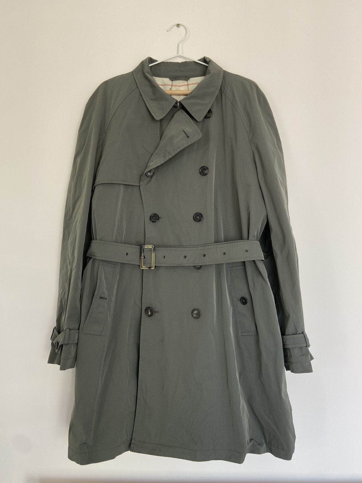 Loro Piana Loro Piana Light Olive Stormey Trench Tecno Coat Size US XXL / EU 58 / 5 - 1 Thumbnail