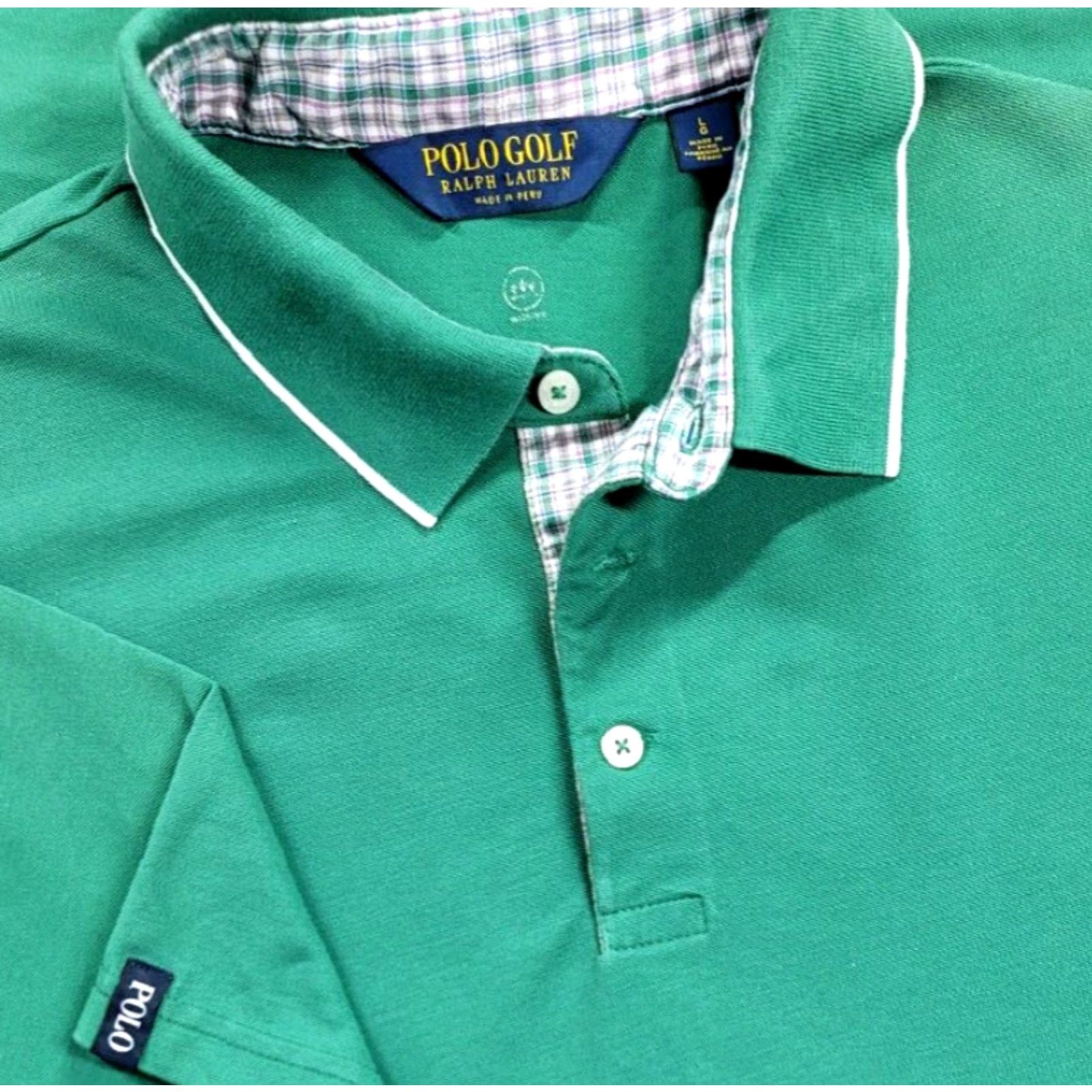 Polo Ralph Lauren Polo Golf Ralph Lauren Shirt Mens Short Sleeve Polo Green Logo Embroidered Contrast Collar L Size US L / EU 52-54 / 3 - 2 Thumbnail
