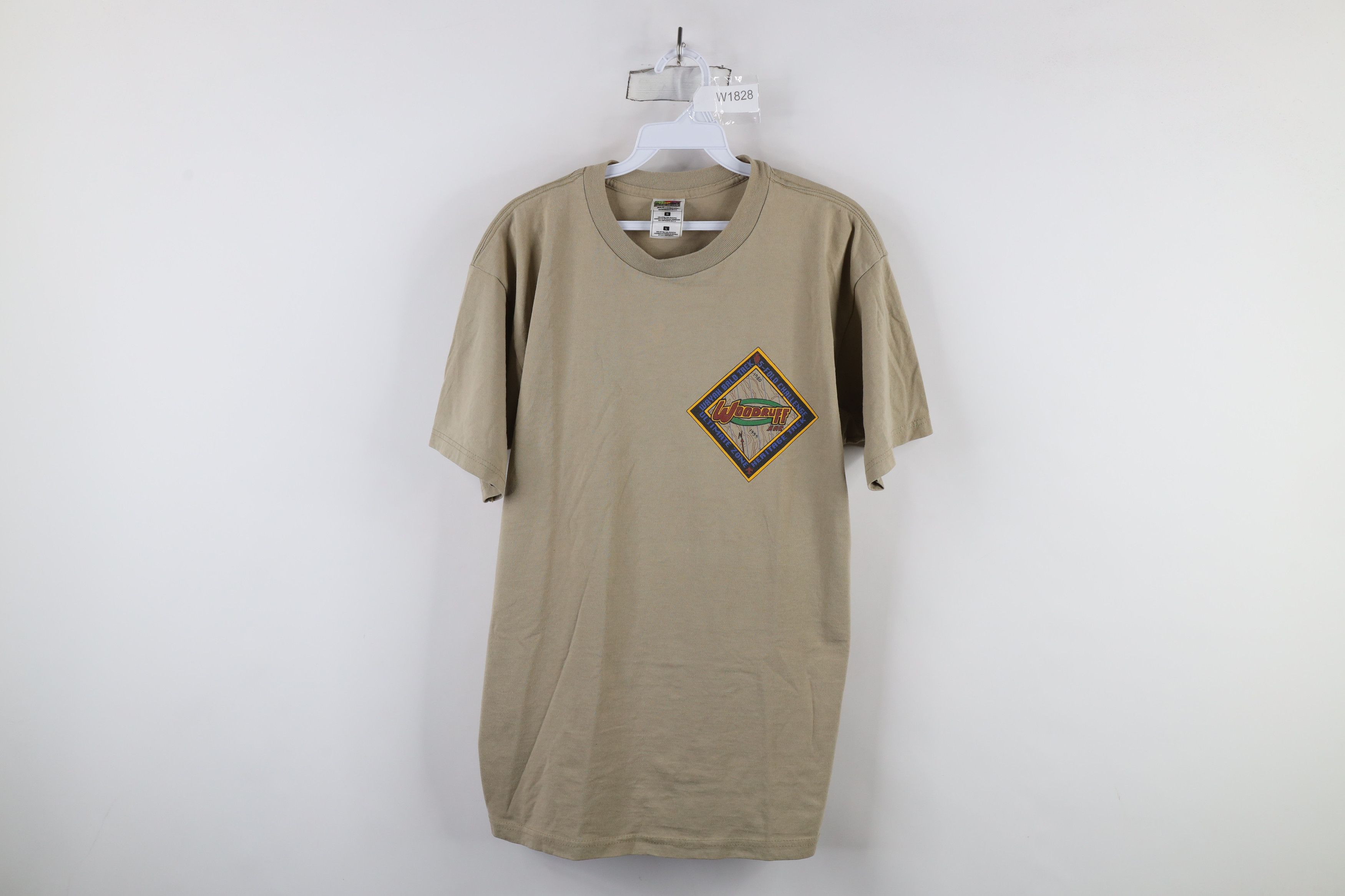 Vintage Vintage 90s of America Woodruff AAC Heritage Trek T-Shirt Size US L / EU 52-54 / 3 - 1 Thumbnail