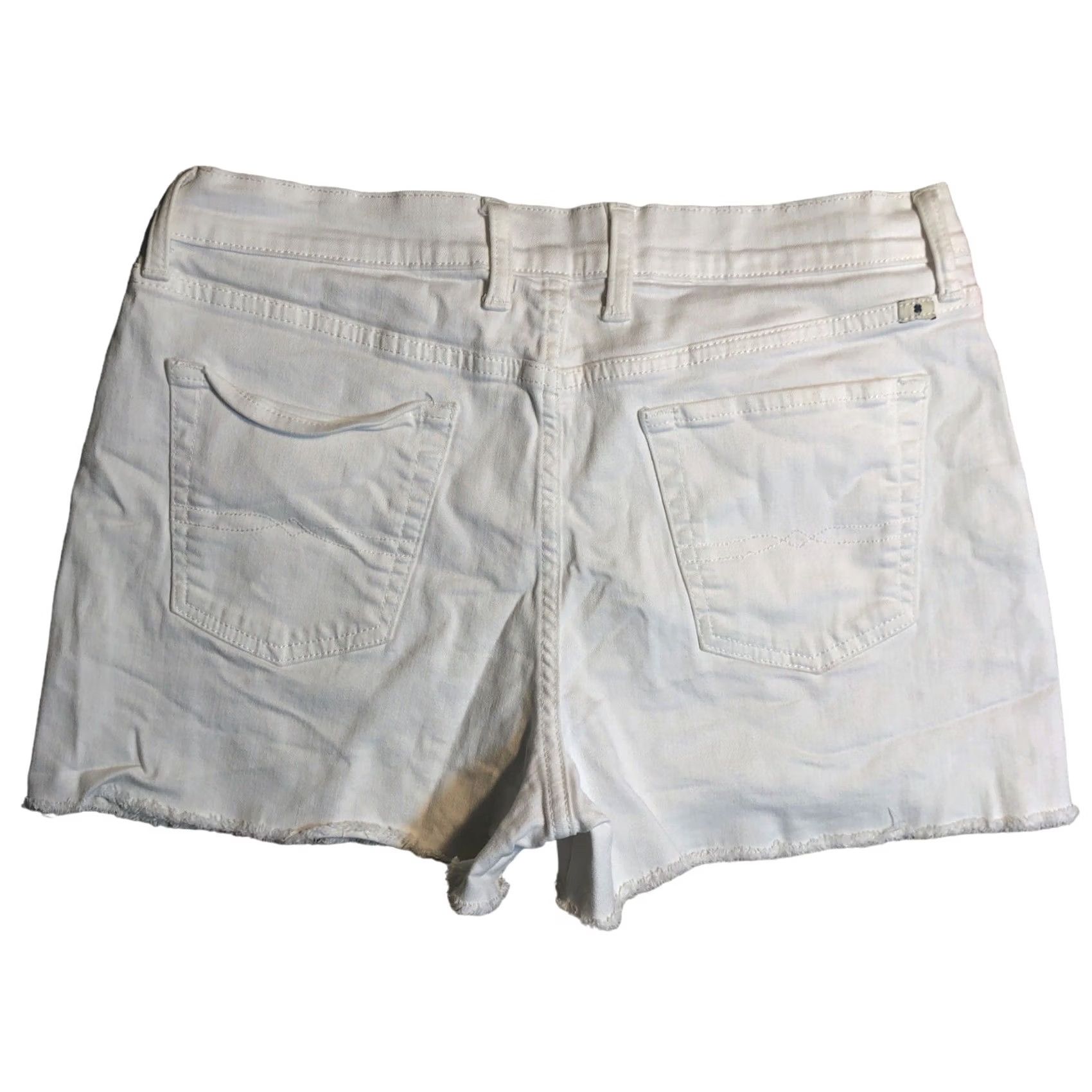 Lucky Brand Lucky Brand Y2K Star Embroidered Jean Malibu Shorts Denim White Womens 6 Size 28" / US 6 / IT 42 - 2 Thumbnail