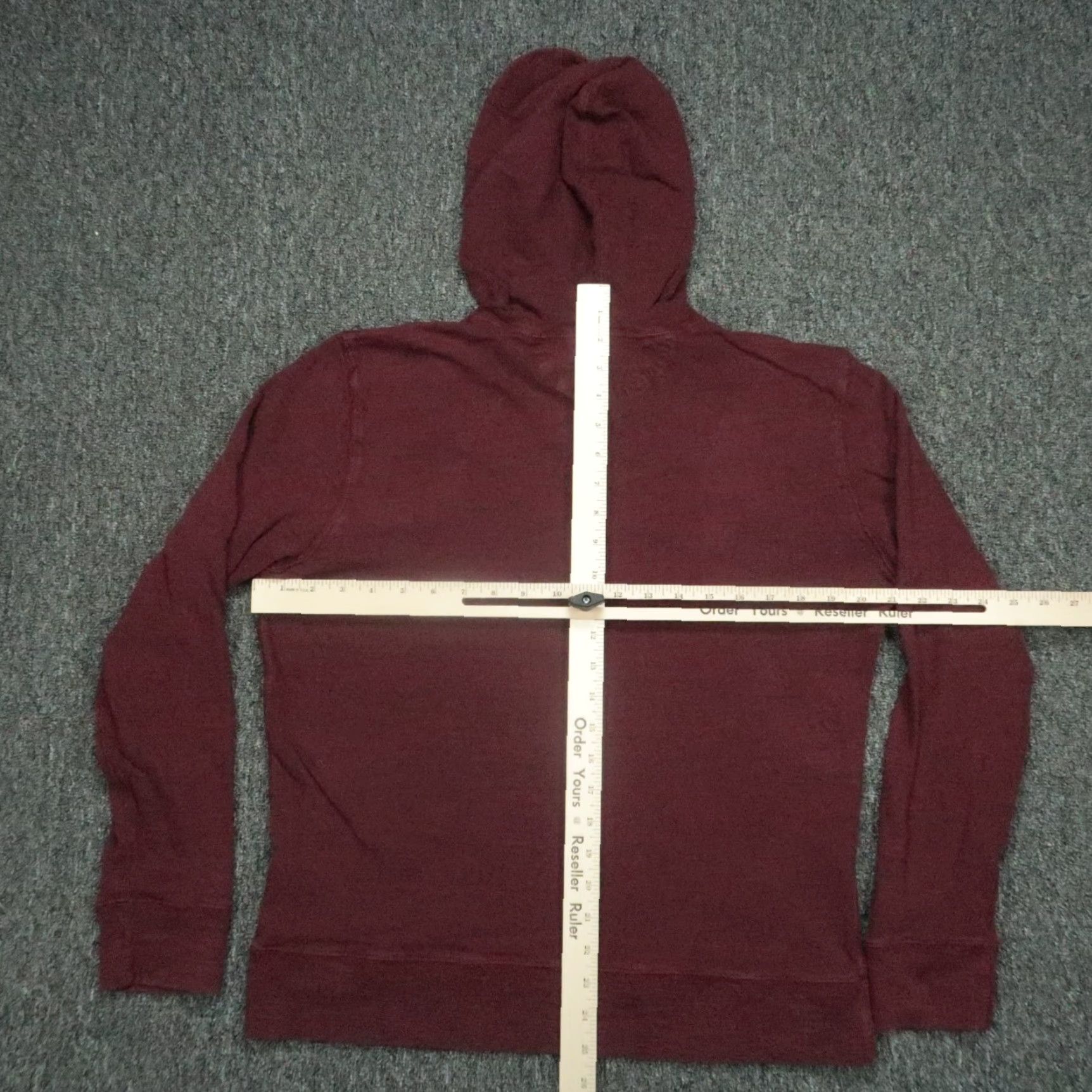 Faherty FAHERTY Hoodie Men’s Medium Red Pullover Midweight Organic Cotton Long Sleeve Hooded Gym & Training Size US M / EU 48-50 / 2 - 7 Thumbnail