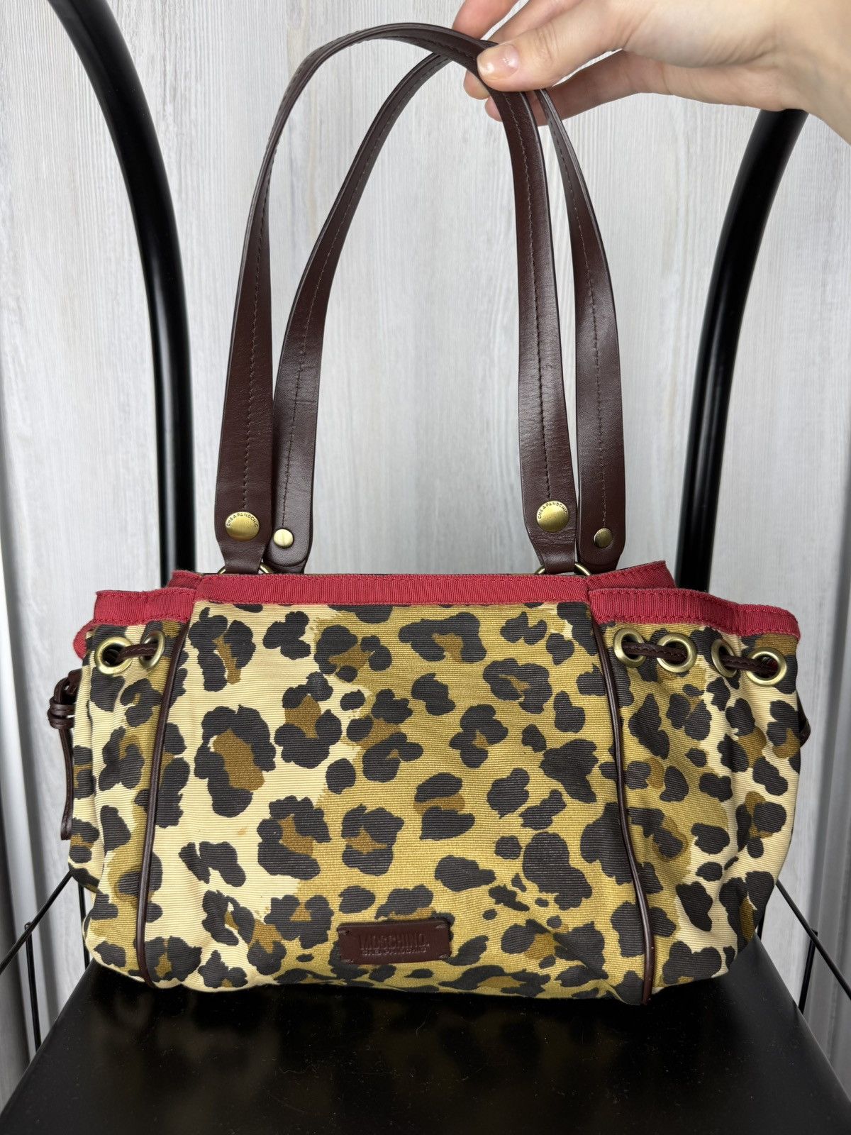Moschino Moschino Cheap & Chic Leopard animal print handle bag Size ONE SIZE - 1 Thumbnail