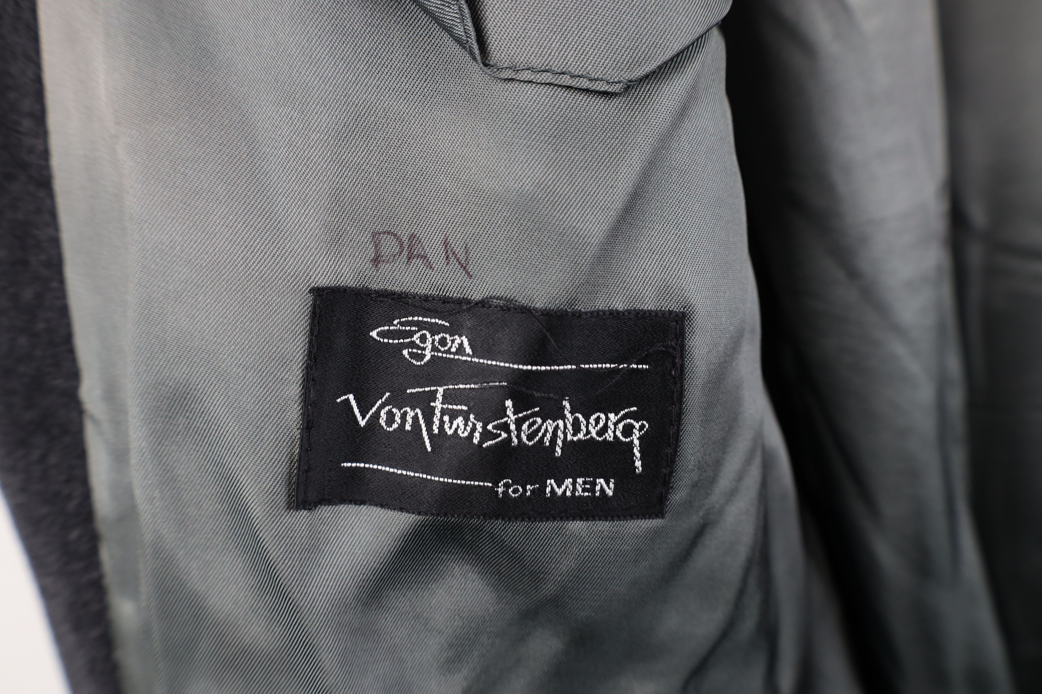 Vintage Vintage 80s 90s Egon Von Furstenburg Overcoat Jacket Gray Size US XL / EU 56 / 4 - 10 Thumbnail