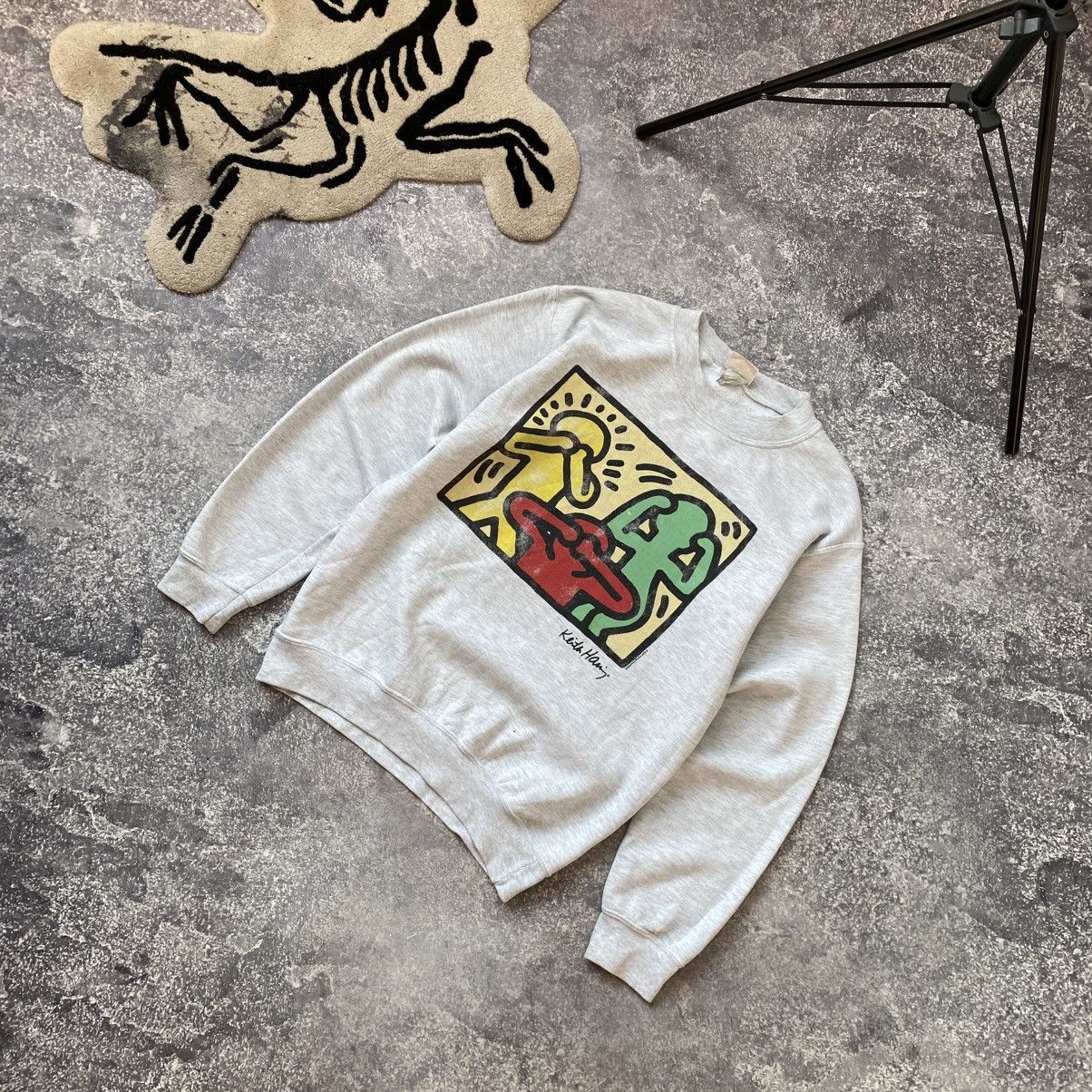 Keith Haring Vintage Keith Haring 90’s Big Graphic logo designer sweatshi Size US M / EU 48-50 / 2 - 1 Thumbnail