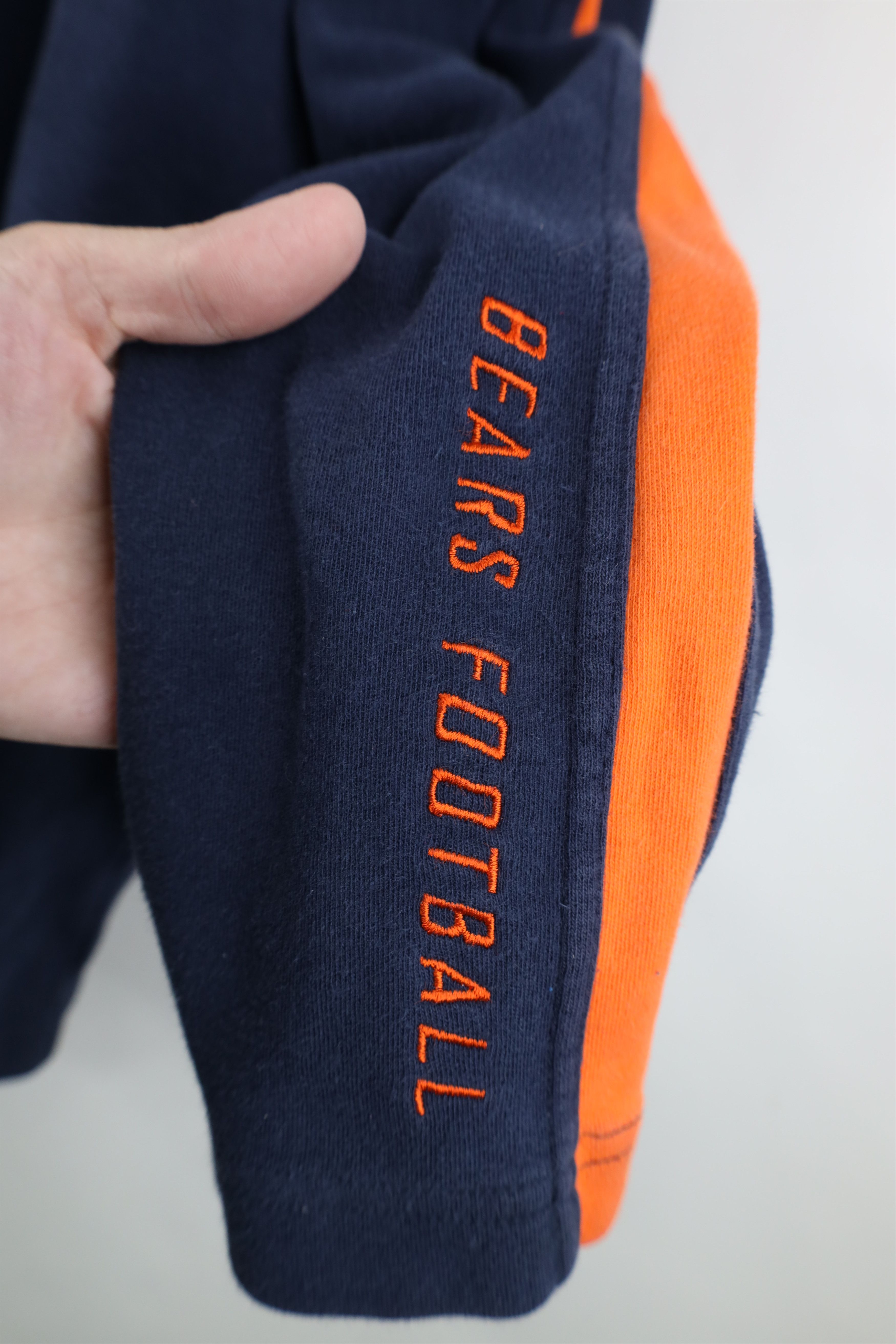 Reebok Vintage Reebok Chicago Bears Football Mock Neck T-Shirt Blue Size US XL / EU 56 / 4 - 4 Thumbnail