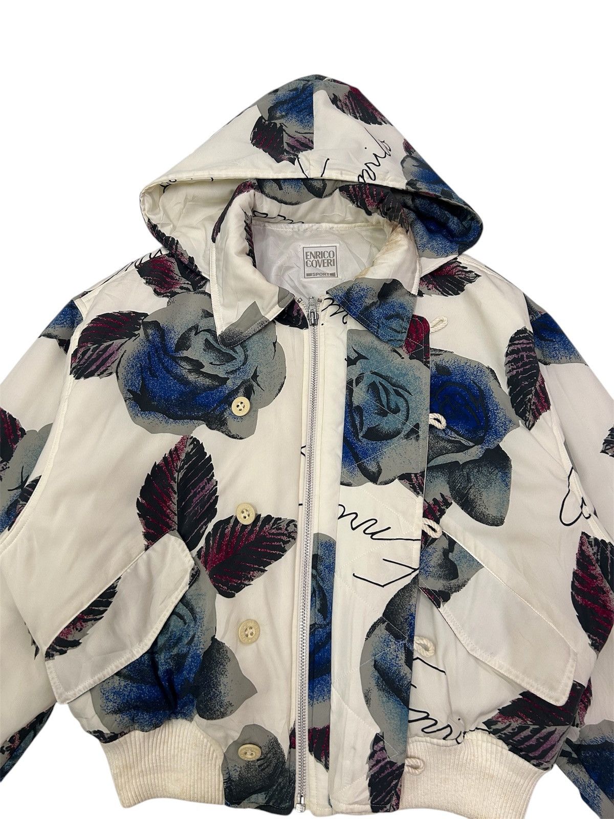 Designer × Enrico Coveri Vintage ENRICO COVERI Sport Blossom Full Zipper Jacket Size US M / EU 48-50 / 2 - 4 Thumbnail