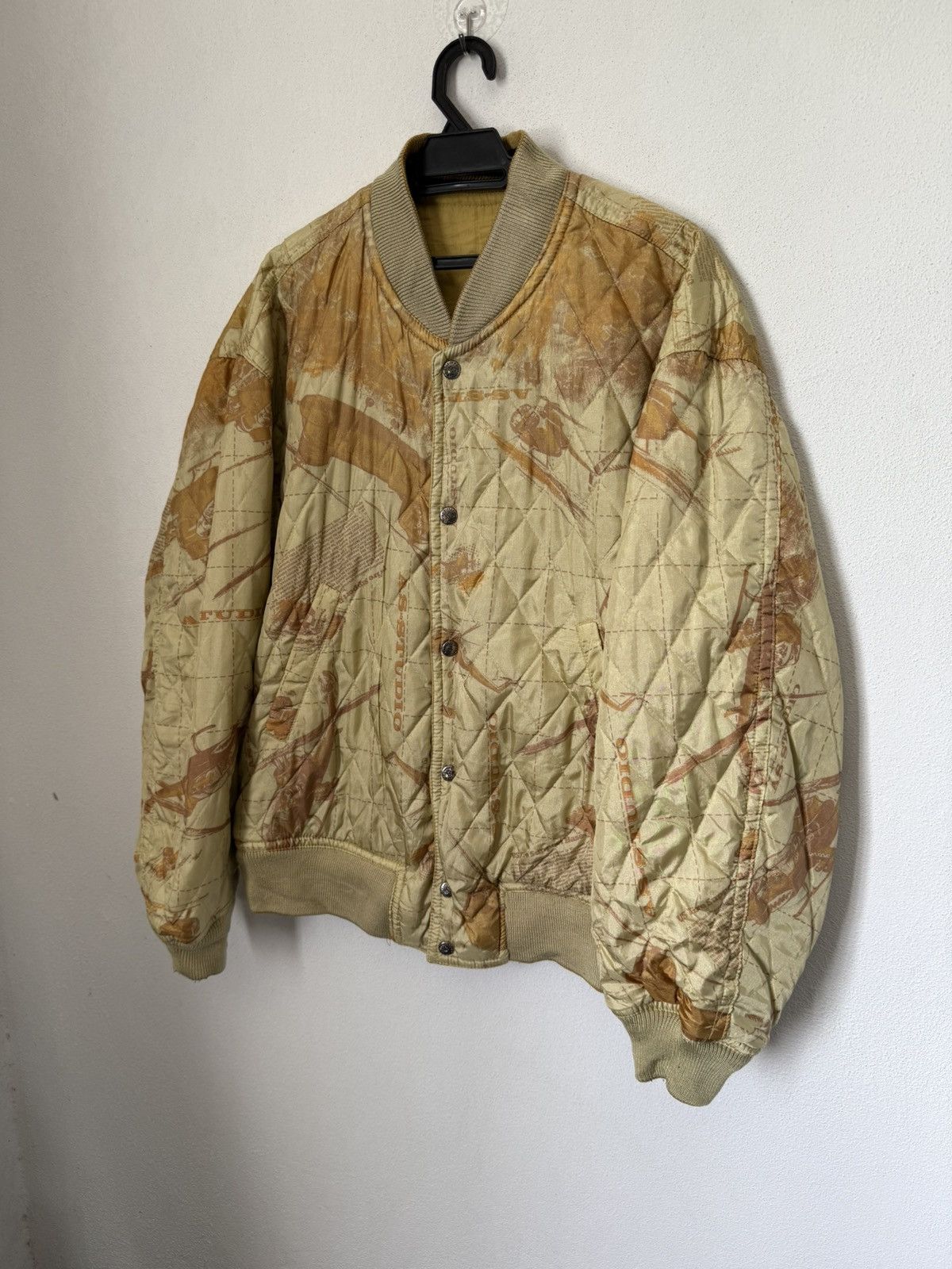 Japanese Brand AS-STUDIO 05 REVERSIBLE BOMBER JACKET MILITARY DESIGN RARE Size US M / EU 48-50 / 2 - 3 Thumbnail