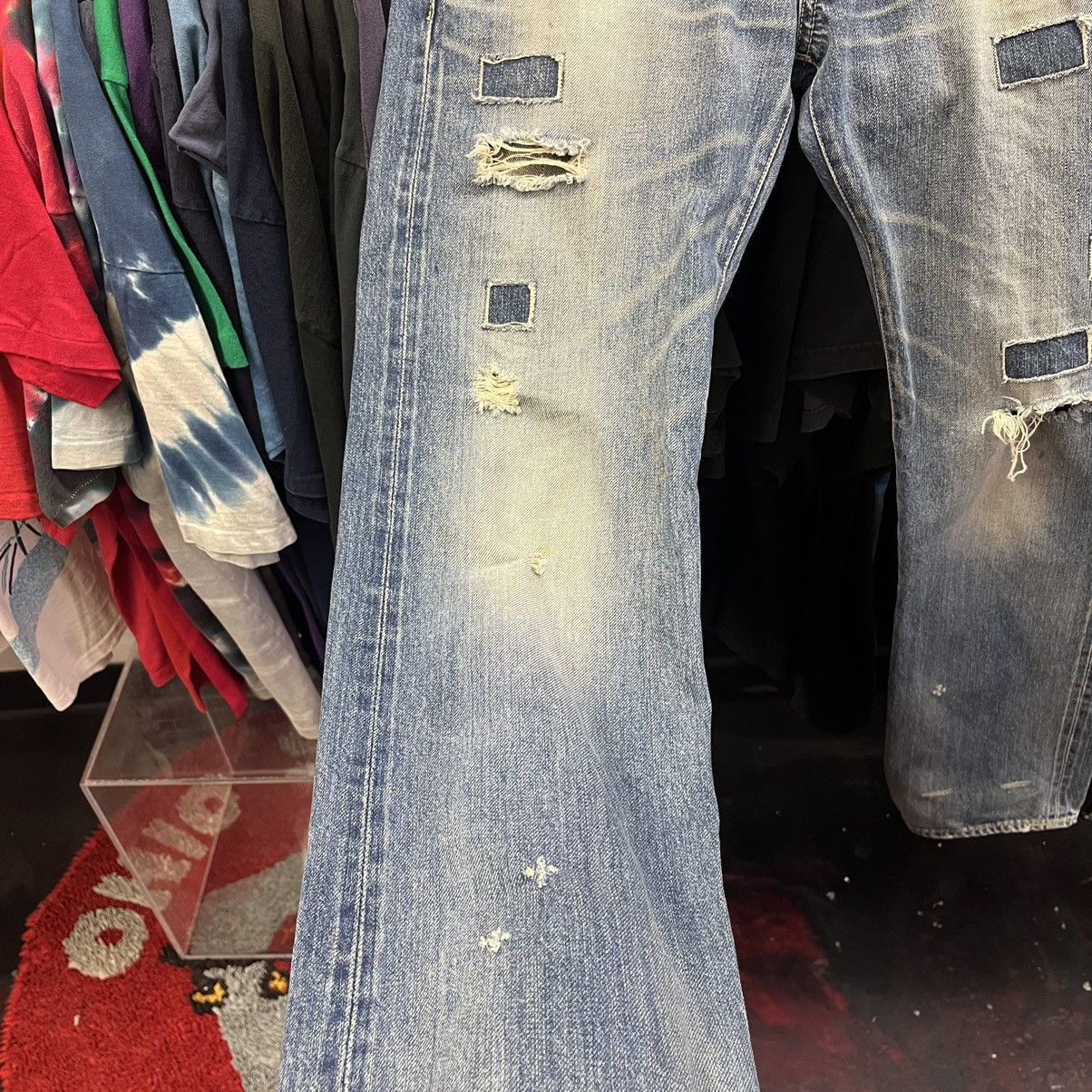 Hysteric Glamour Hysteric Glamor Studded Slim Fit Distressed Patchwork Japan Size US 32 / EU 48 - 3 Thumbnail
