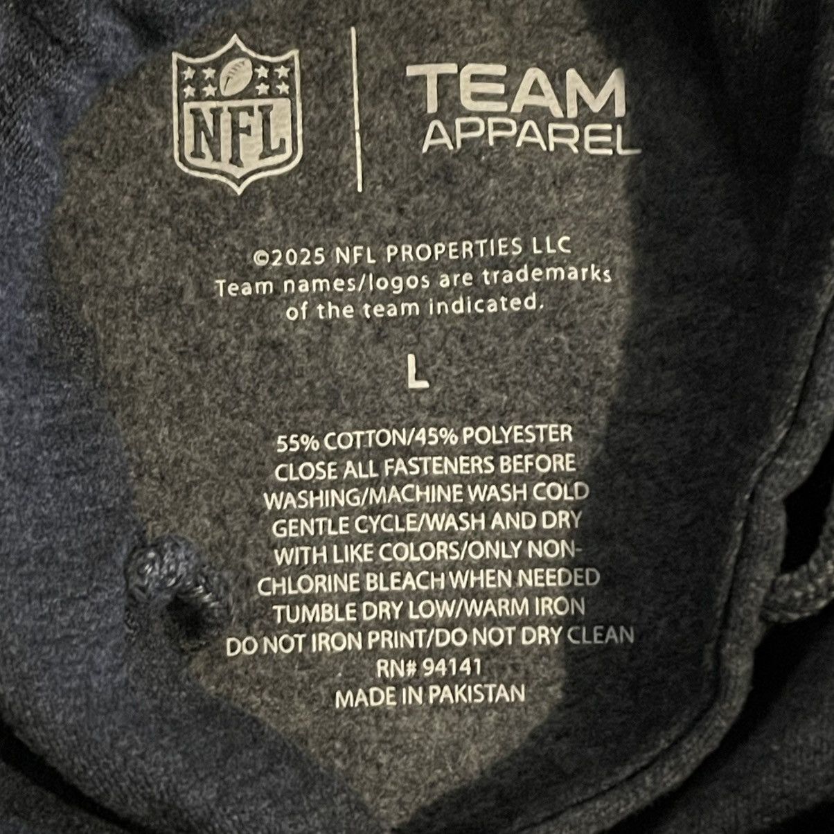 NFL New England Patriots NFL Team Apparel Hoodie Mens Large Gray Size US L / EU 52-54 / 3 - 3 Thumbnail