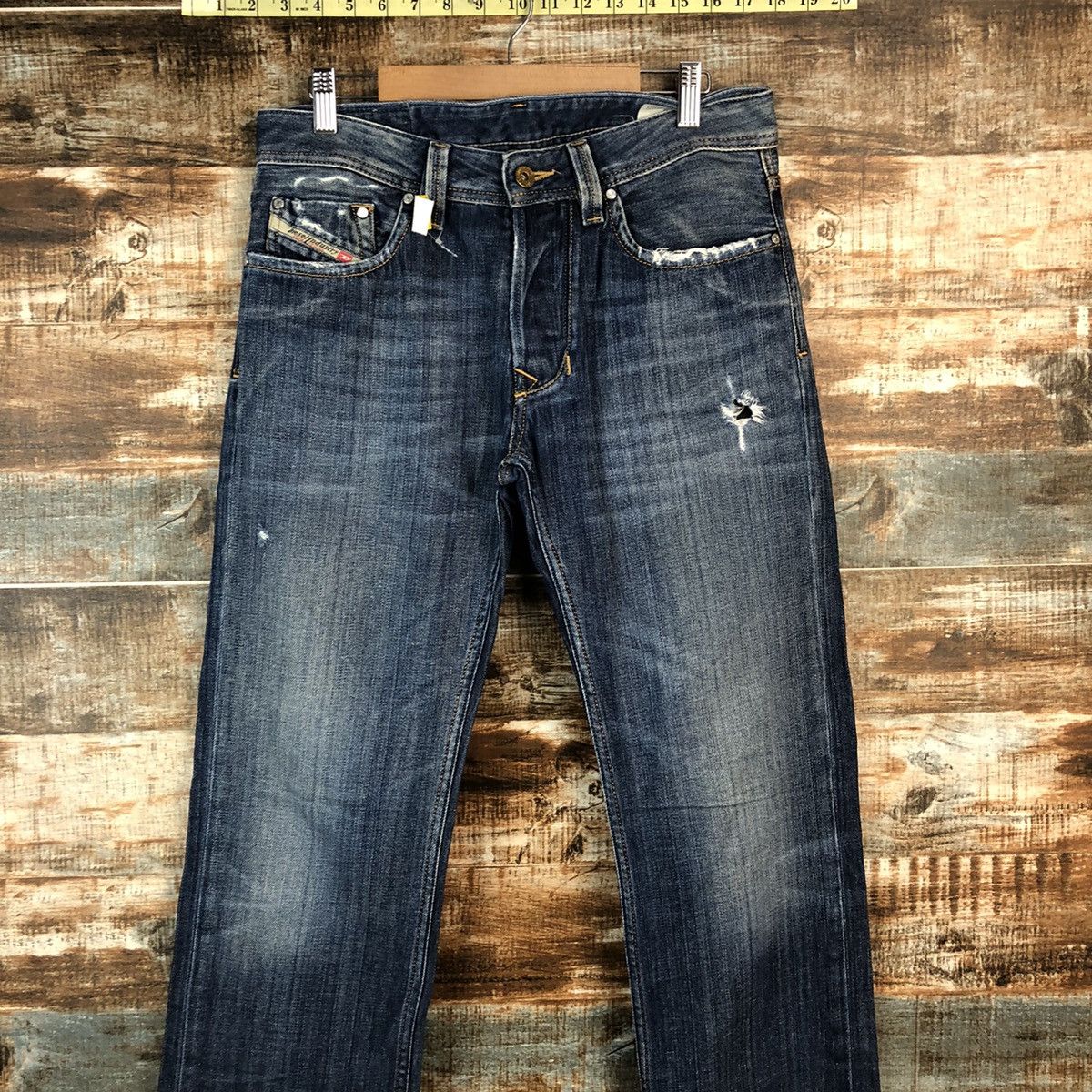 Diesel DLL Diesel Larkee Blue Distressed Denim Pants #C082 Size US 30 / EU 46 - 2 Thumbnail