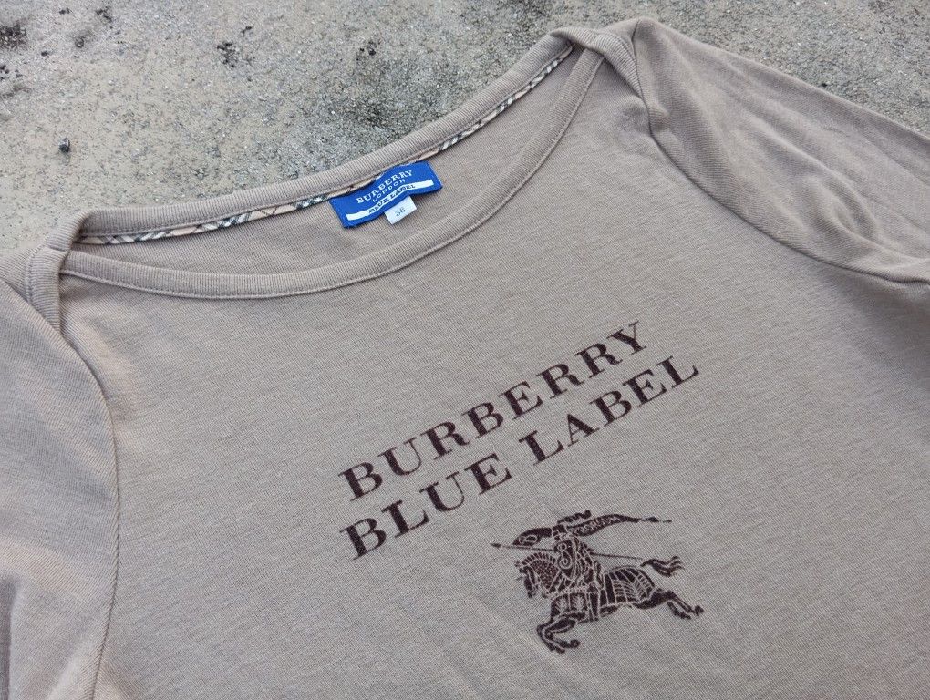 Burberry Burberry Blue Label Japan 🎌 🐎 Tshirt L/S for women 🌹 Size XS / US 0-2 / IT 36-38 - 1 Thumbnail