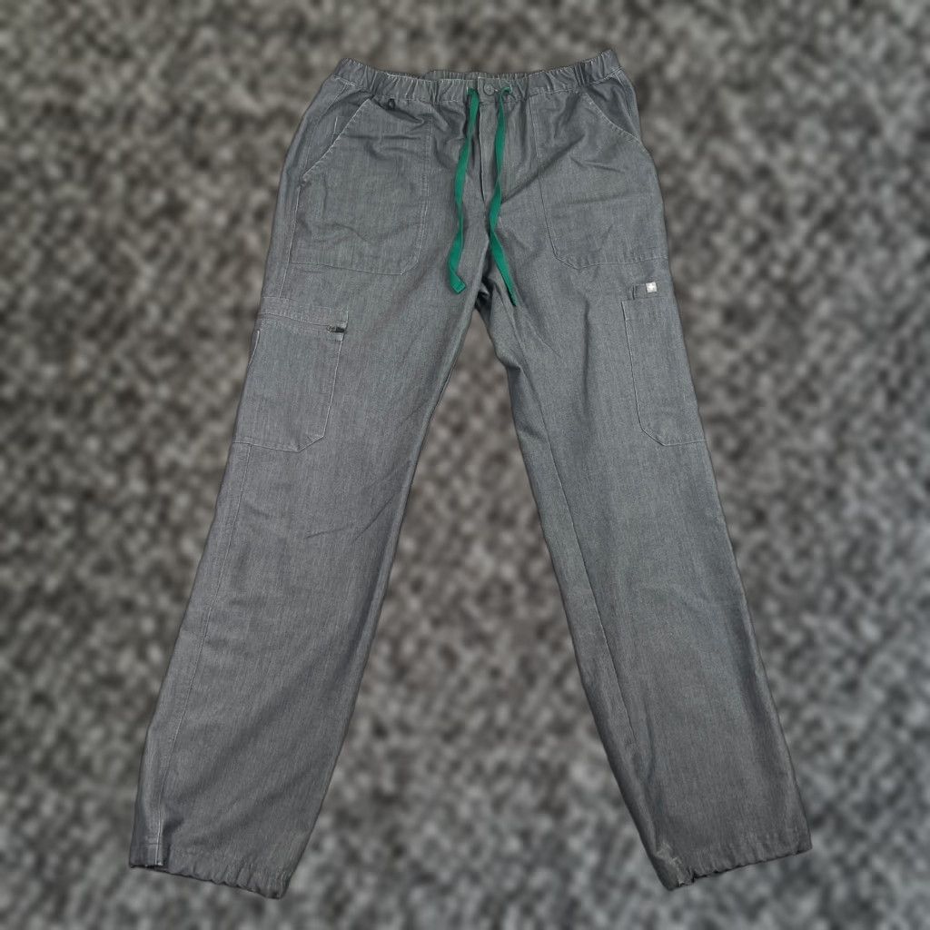 Vintage FIGS Technical Collection Scrub Pants Womens M Gray Polyester Solid Medical Size 32" / US 10 / IT 46 - 1 Thumbnail