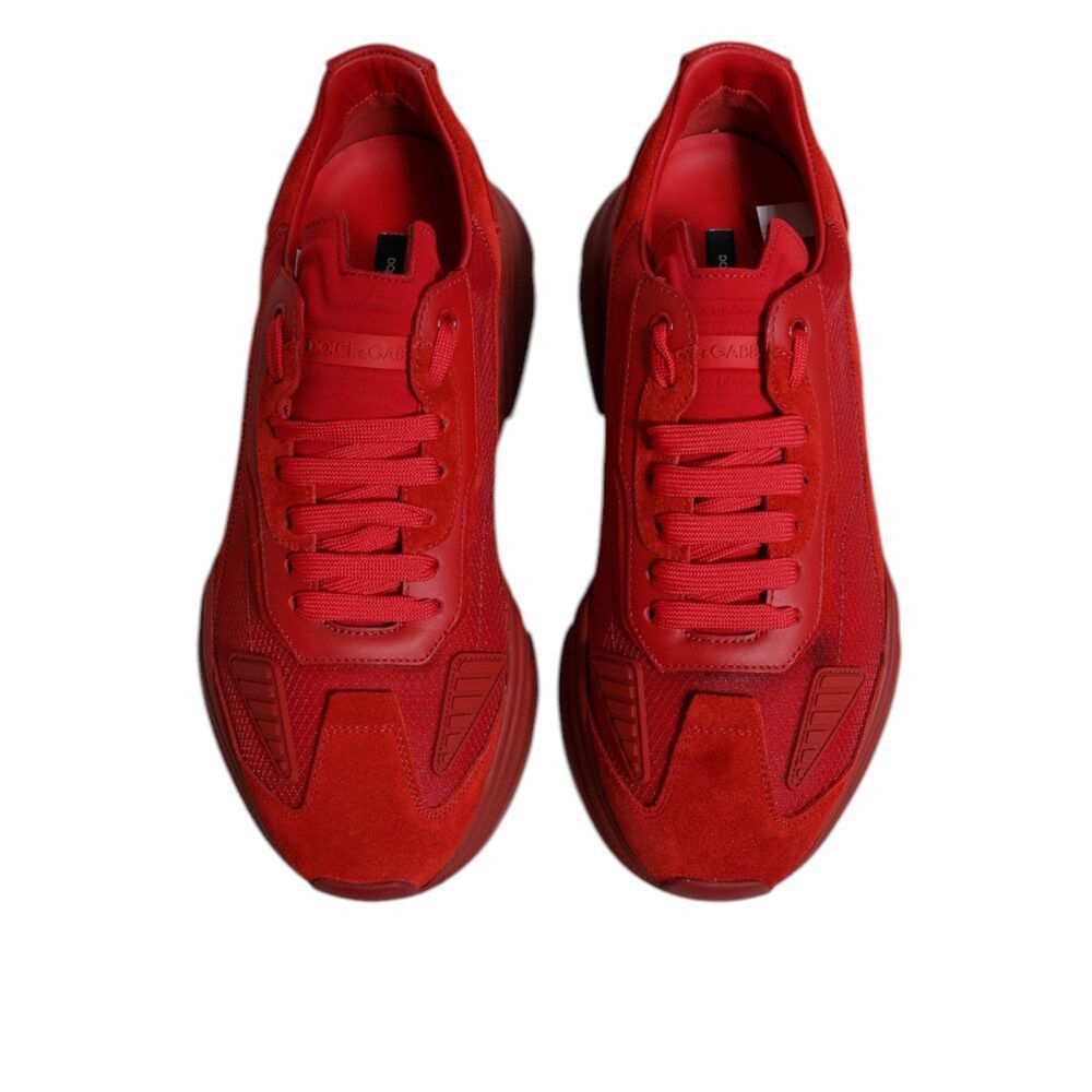 Dolce & Gabbana Dolce & Gabbana Red Leather Daymaster Low Top Sneakers Shoes Size US 6 / EU 39 - 3 Thumbnail