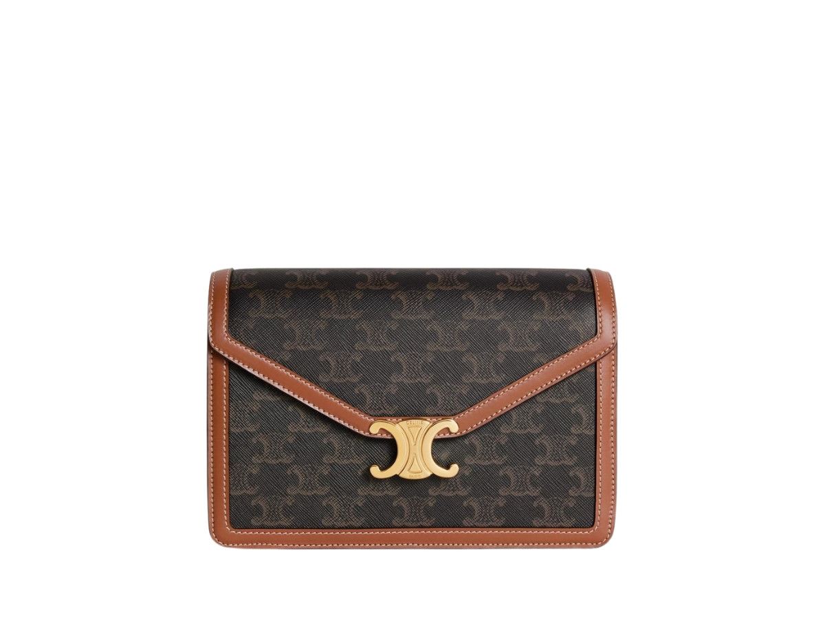 Celine o1bcso1str0125 Size: OS / Triomphe Canvas Enveloppe Bag Size ONE SIZE - 1 Thumbnail