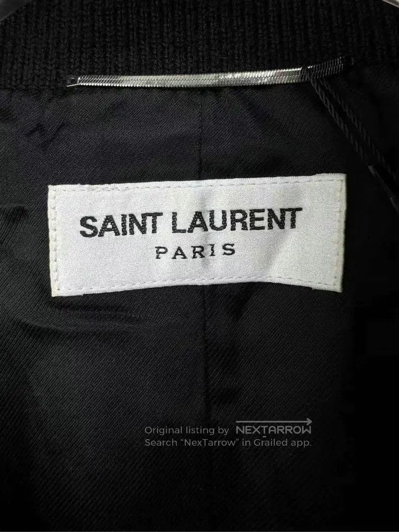 Saint Laurent Paris Saint Laurent Paris Black and White Baseball Jacket Size US M / EU 48-50 / 2 - 3 Thumbnail