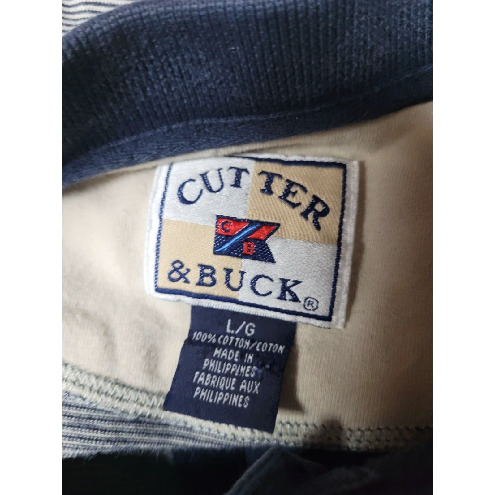 Cutter & Buck Cutter & Buck Polo Shirt Striped Golf Twin Lakes Golf Club Design White 100% Cotton L Mens Size US L / EU 52-54 / 3 - 4 Thumbnail