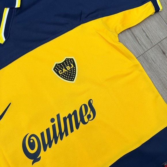Nike JR Riquelme #10 Retro 1999/00 Boca Soccer Jersey Home Blue M Size US M / EU 48-50 / 2 - 5 Thumbnail