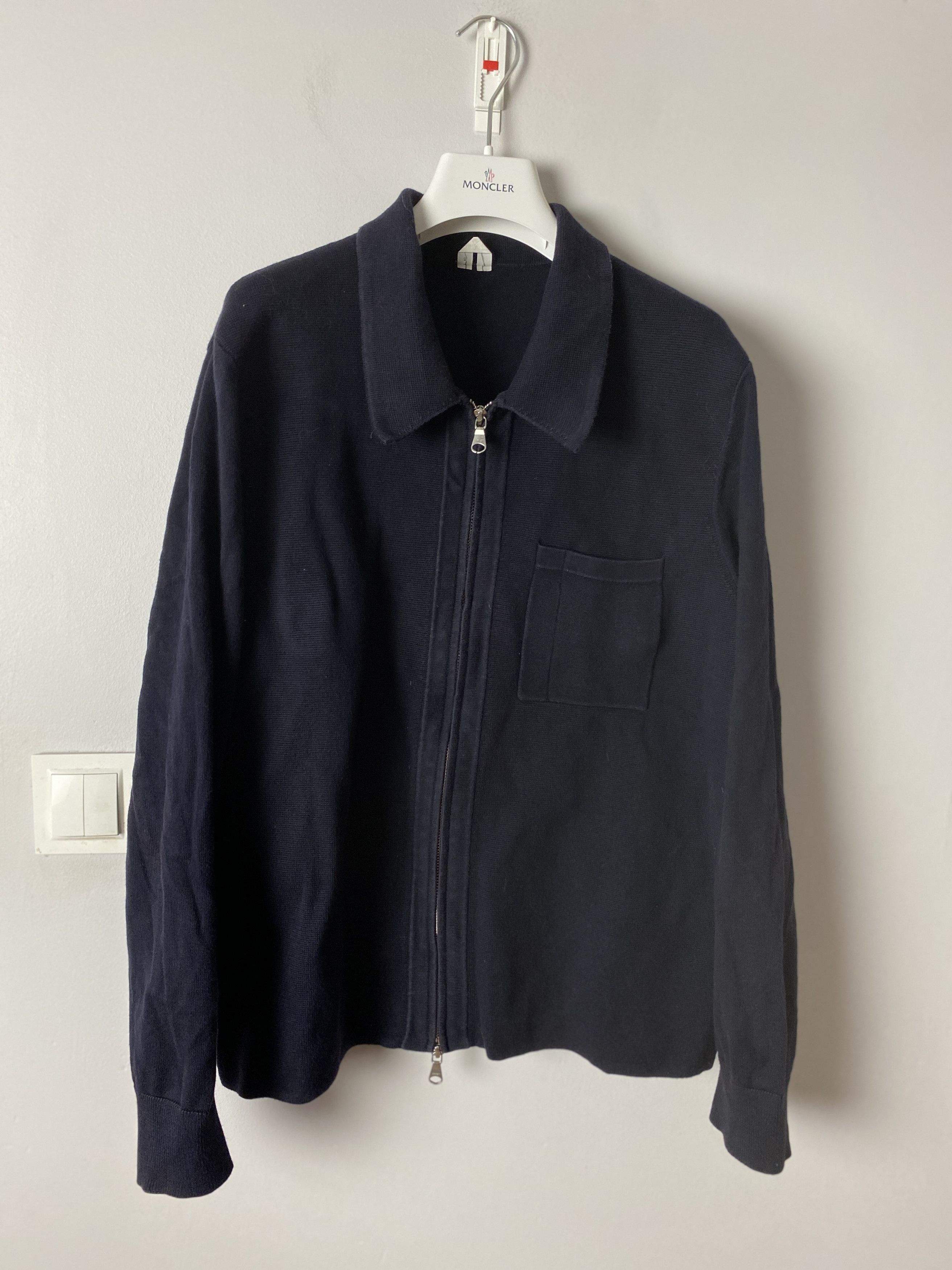 Arket Pima Cotton Knitted Zip-up sweatshirt jacket