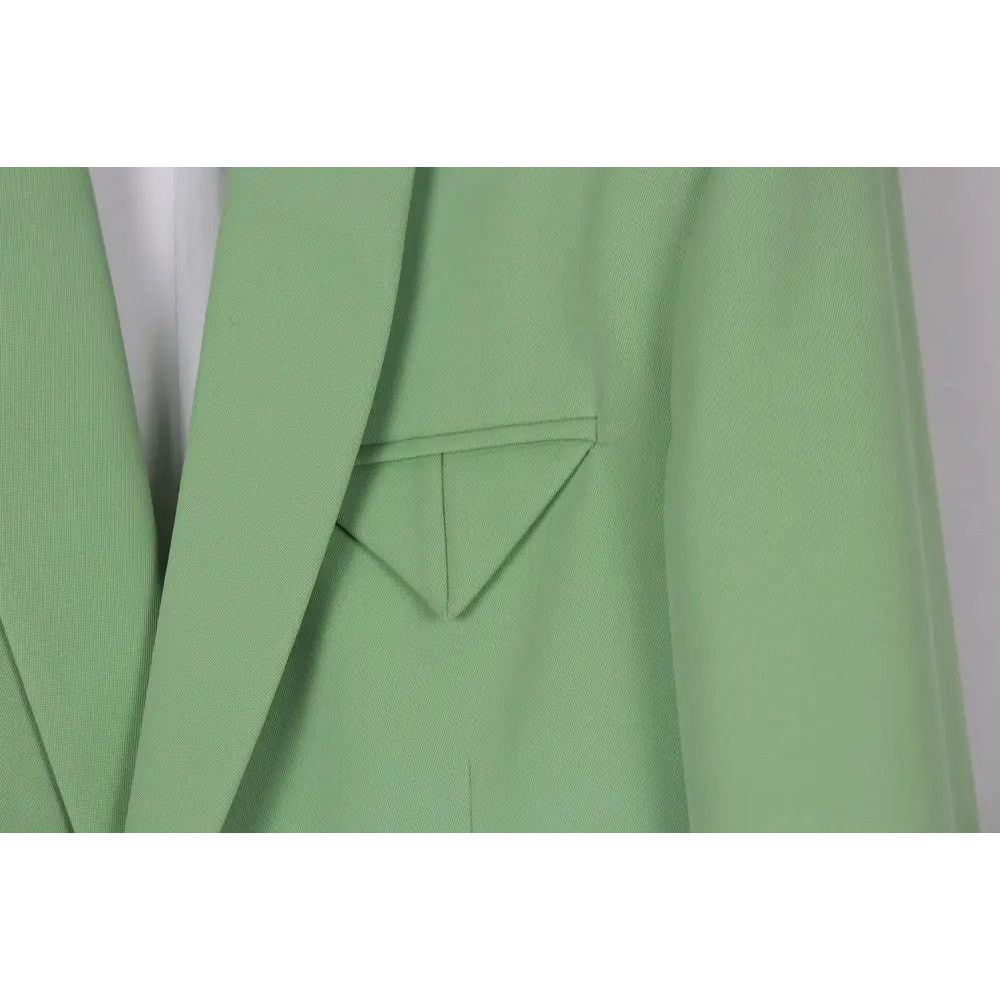 Bottega Veneta o1rshd1 Blazer Jacket Graine de Poudre Stretch in Pistachio Size US L / EU 52-54 / 3 - 3 Thumbnail