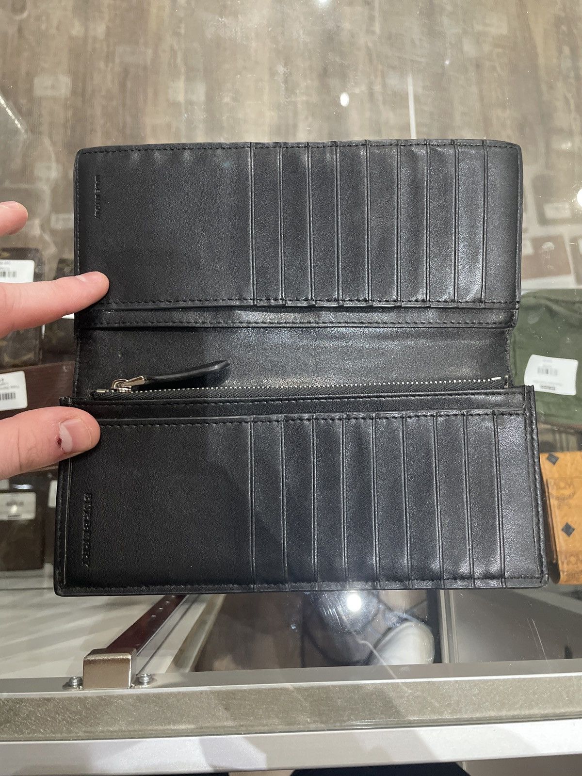 Burberry Burberry London Check Continental Wallet Navy Size ONE SIZE - 3 Thumbnail